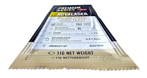 Miniatura 3 de LalBrew NOVALAGER - Levadura de cerveza híbrida moderna, paquete de 0.43 onzas Danstar Nova Lager Lallemand Premium Series Dry Brewers Levadura