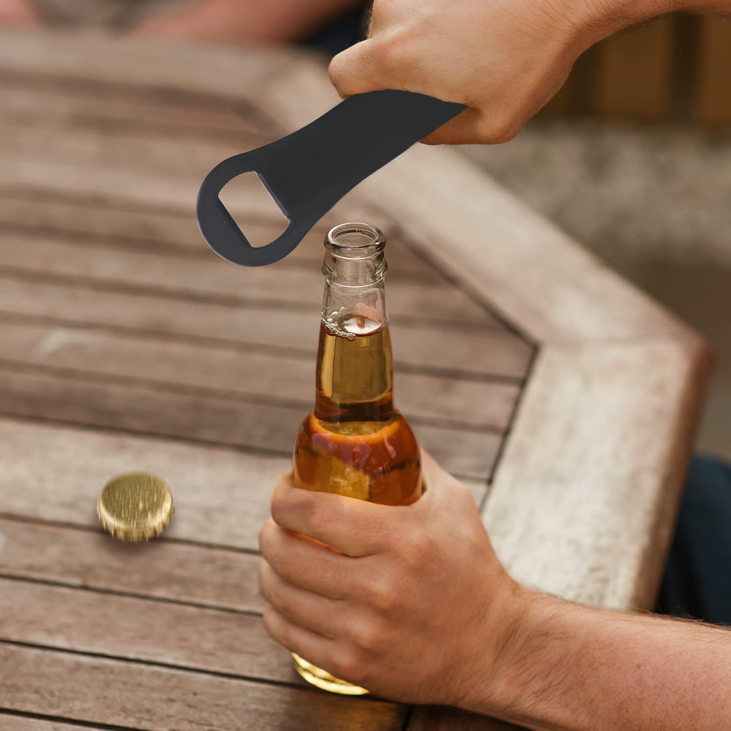 2-in-1 Bottle Opener & Spout Remover - Stainless Steel -6