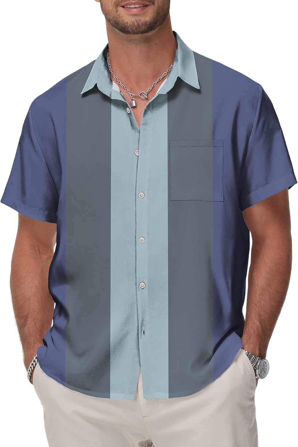 KYKU Hawaiian Shirt for Men: Beach Summer Mens Button...