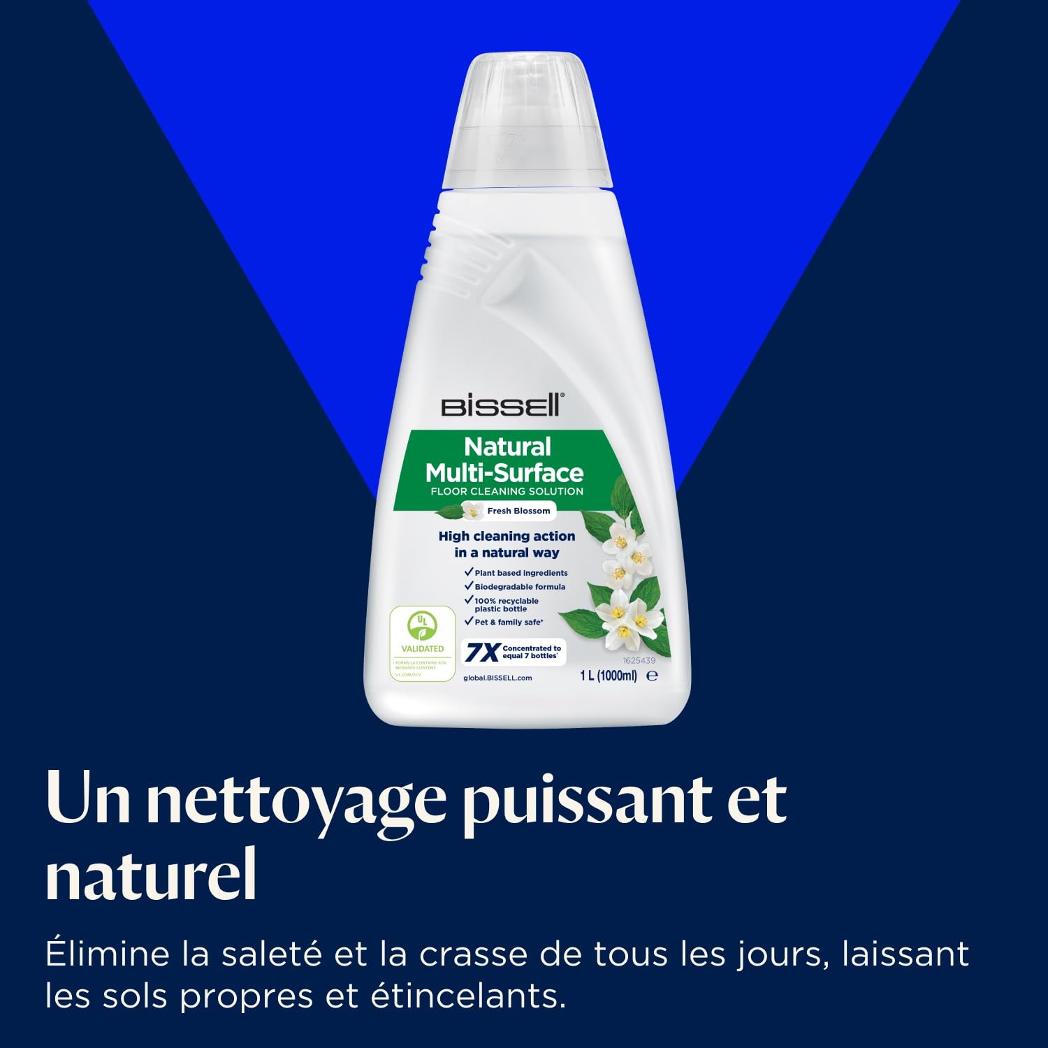 BISSELL CrossWave HF2, Aspirateur Balai Laveur à Câble, Aspire & Lave en Même Temps, Nettoyeur Eau et Poussière Léger & Puissant, Aspirateur Balai Sec et Humide, Seulement pour Sols Durs, 3845N