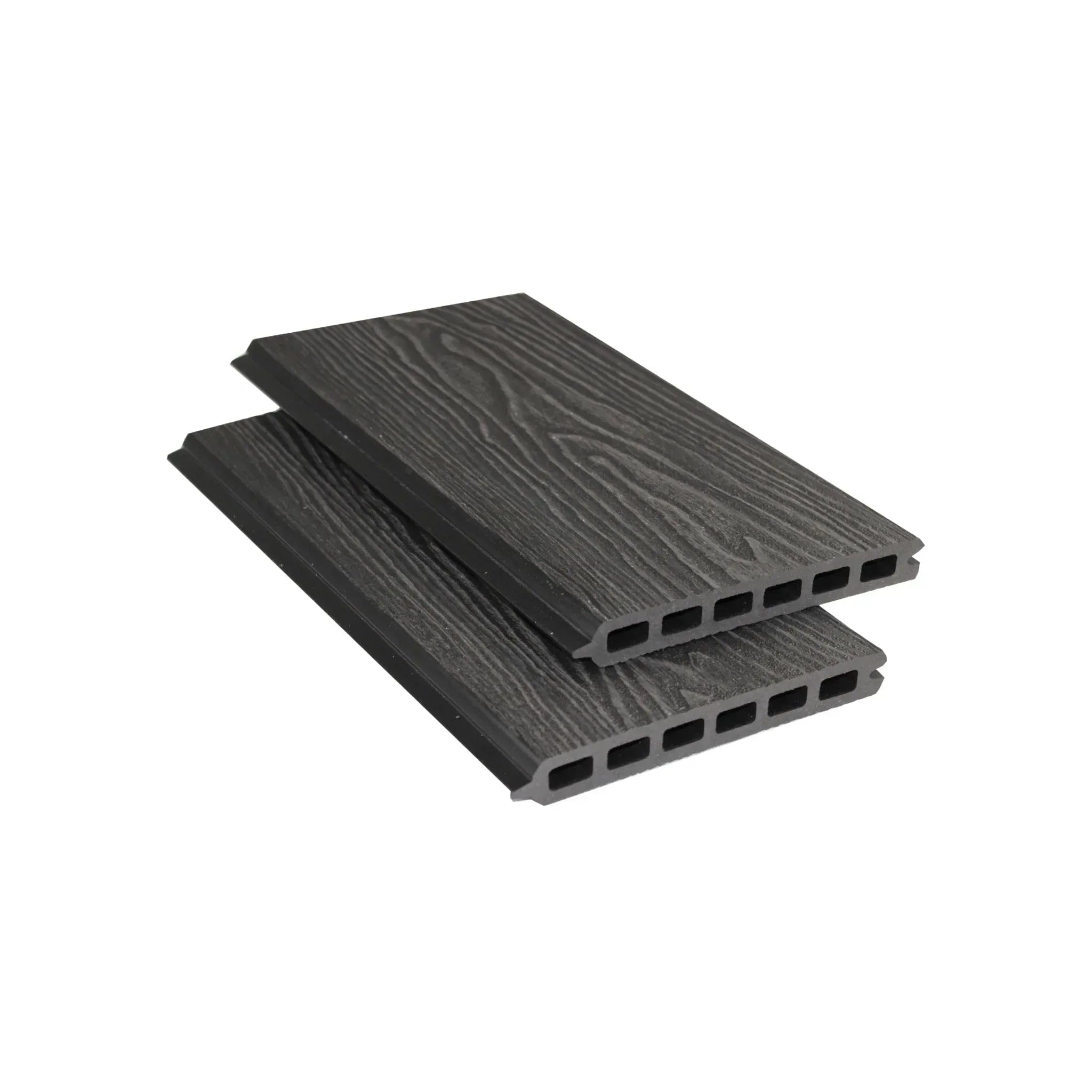 Tuda Grass 1.8m WPC Composite Tongue & Groove Woodgrain Fencing Boards Garden - Black (Sample)-image-19
