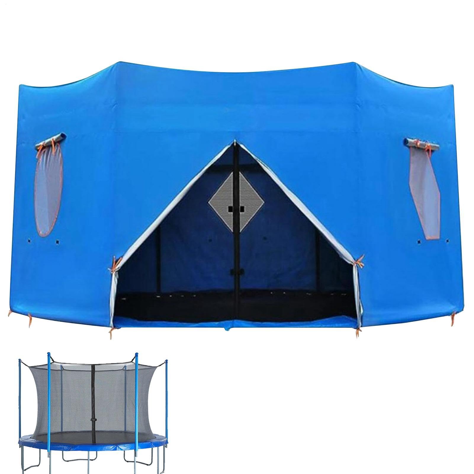 6 Pole Trampolines Canopy - 8ft Breathable Mesh Window Trampoline Shade Cover, Waterproof UV Protection Trampolines Tent, Sun ProtectionTrampolines Canopys For Ourdoor Parties Picnics