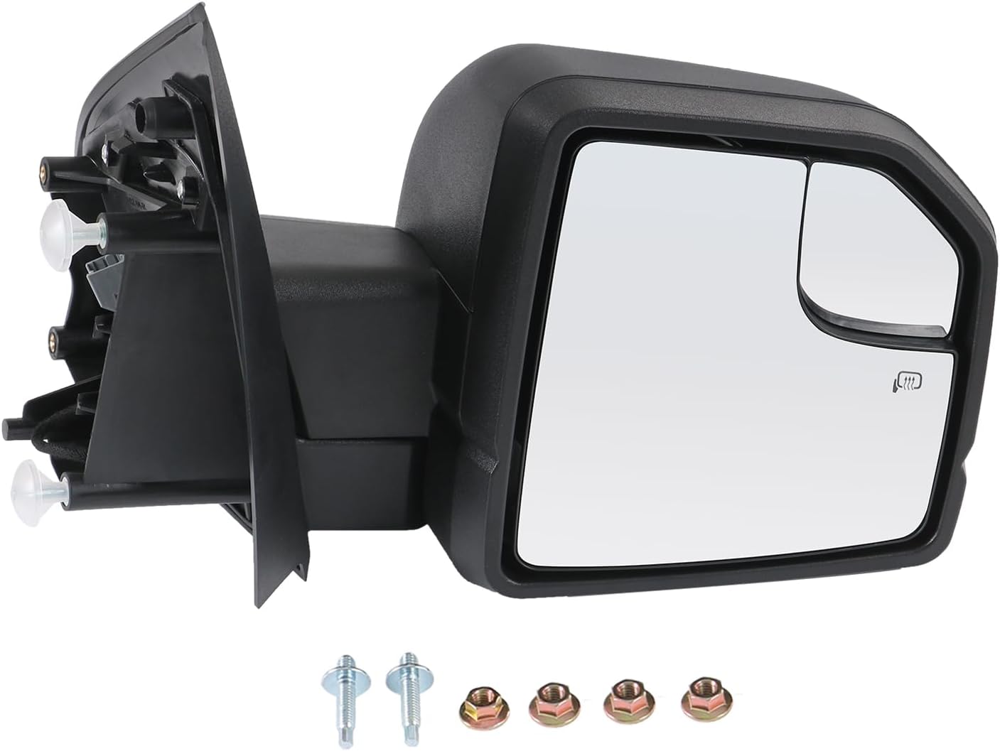 JDMSPEED Passenger Side View Mirror Power Heated LED Signal Textured Black Right Compatible with 2015-2020 Ford F150 With Blind Spot Glass, Power Glass FL3Z17683CB(6Pins) Right Passenger Black