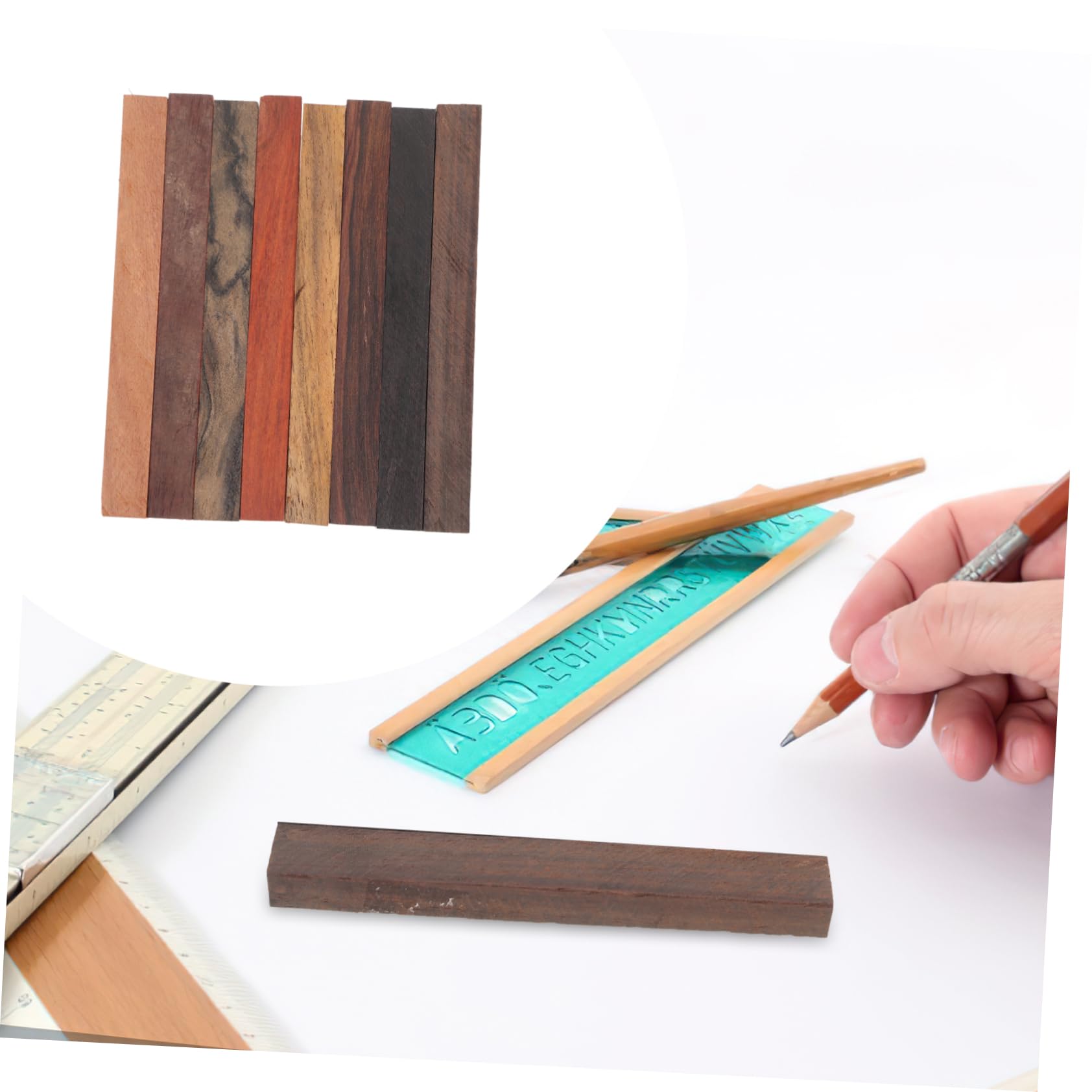 40piezas Madera Para Torneado De Bolígrafos Kits De Diy Para Artesanías Material Natural Para Proyectos De Escritura