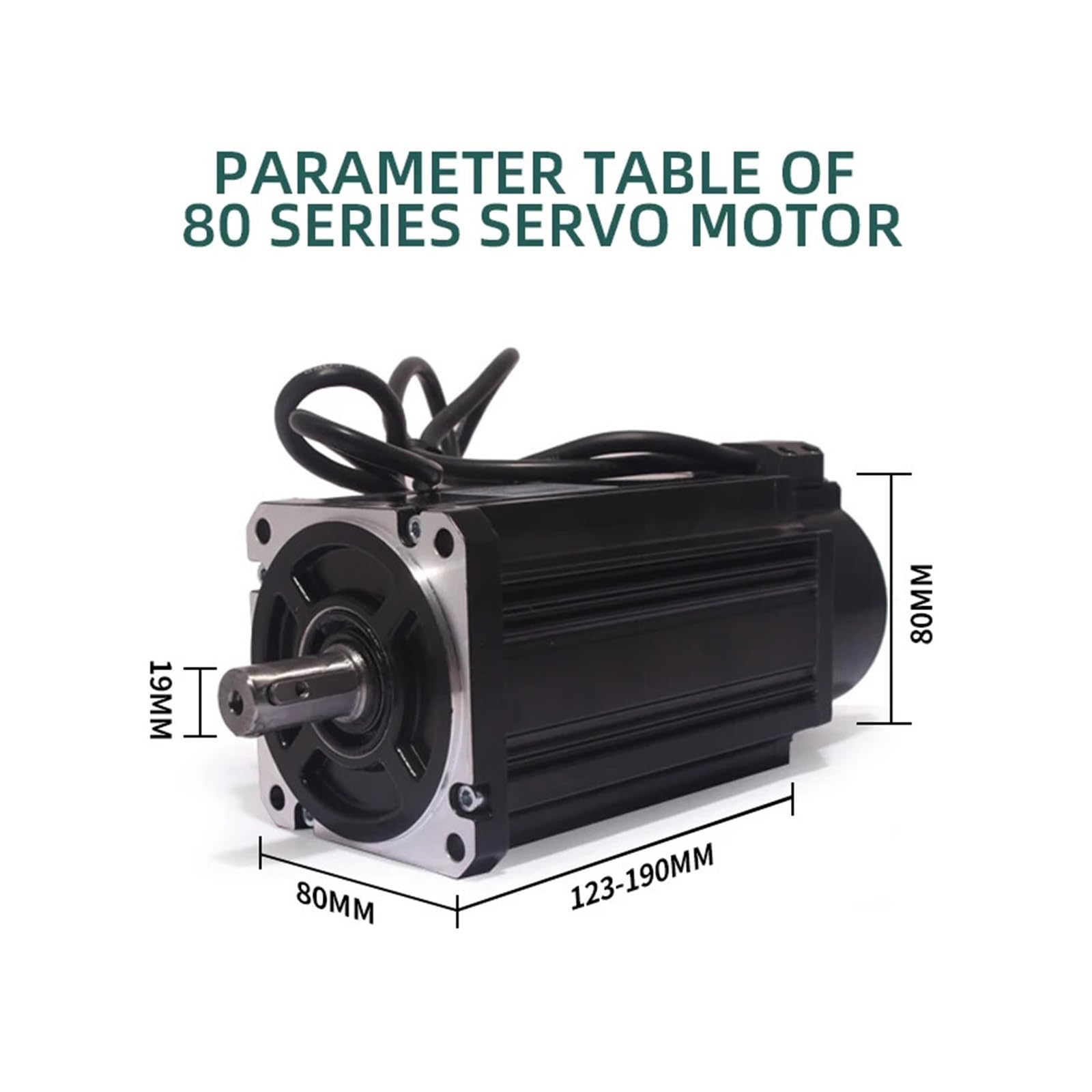 Kit servomotore CA 80st-M02430 da 15 A, 2,39 N, 750 W, 3000 Giri/min, 220 V, monofase, Fai Te, simulatori di precisione(Noir,W RS485-8M S Cable)