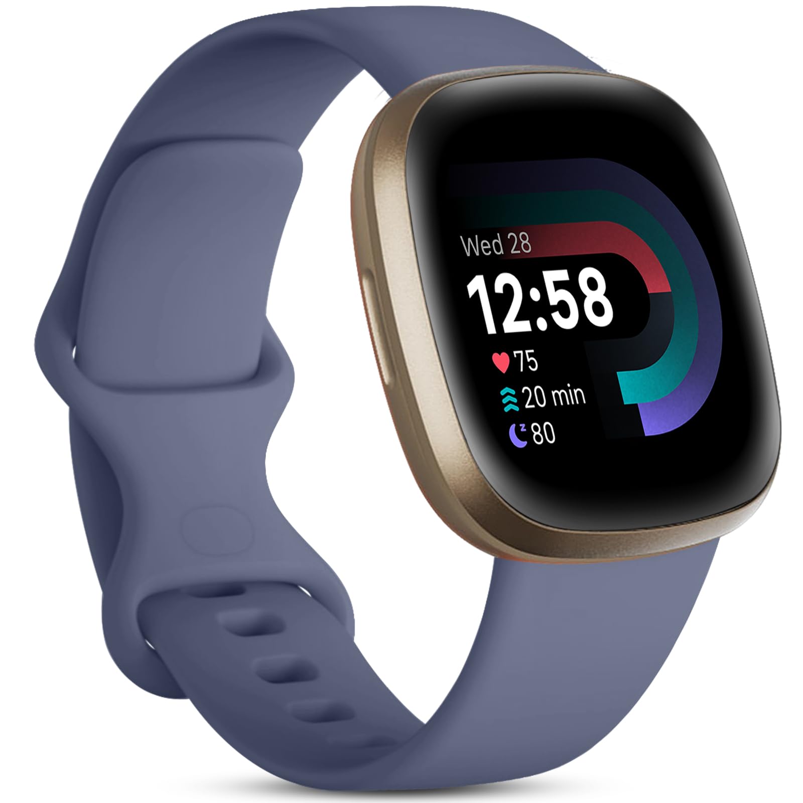 Odbeai Compatible with Fitbit Sense Bands/Fitbit Versa 3 Bands Women Men，Soft Durable Replacement Wristbands Sport Band Strap Accessories for Fitbit Versa 3/Fitbit Sense Smart Watch Small Large-image-15