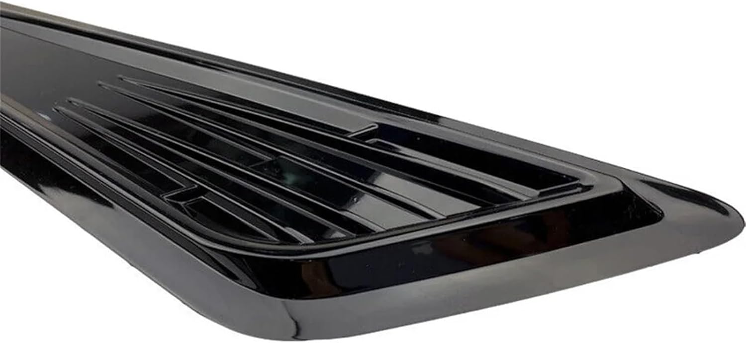 2PCS Universal Type Car Air Flow Intake Hood Scoop Bonnet，ABS Vent Cover，Black Car Decorative(Black)