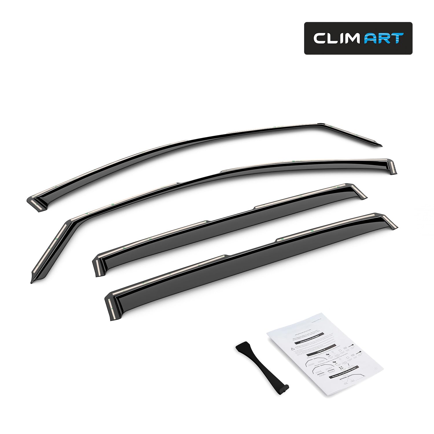 CLIM ART Deflektory do/kompatybilne z Ford Ranger 11-23 Zintegrowane 4 szt