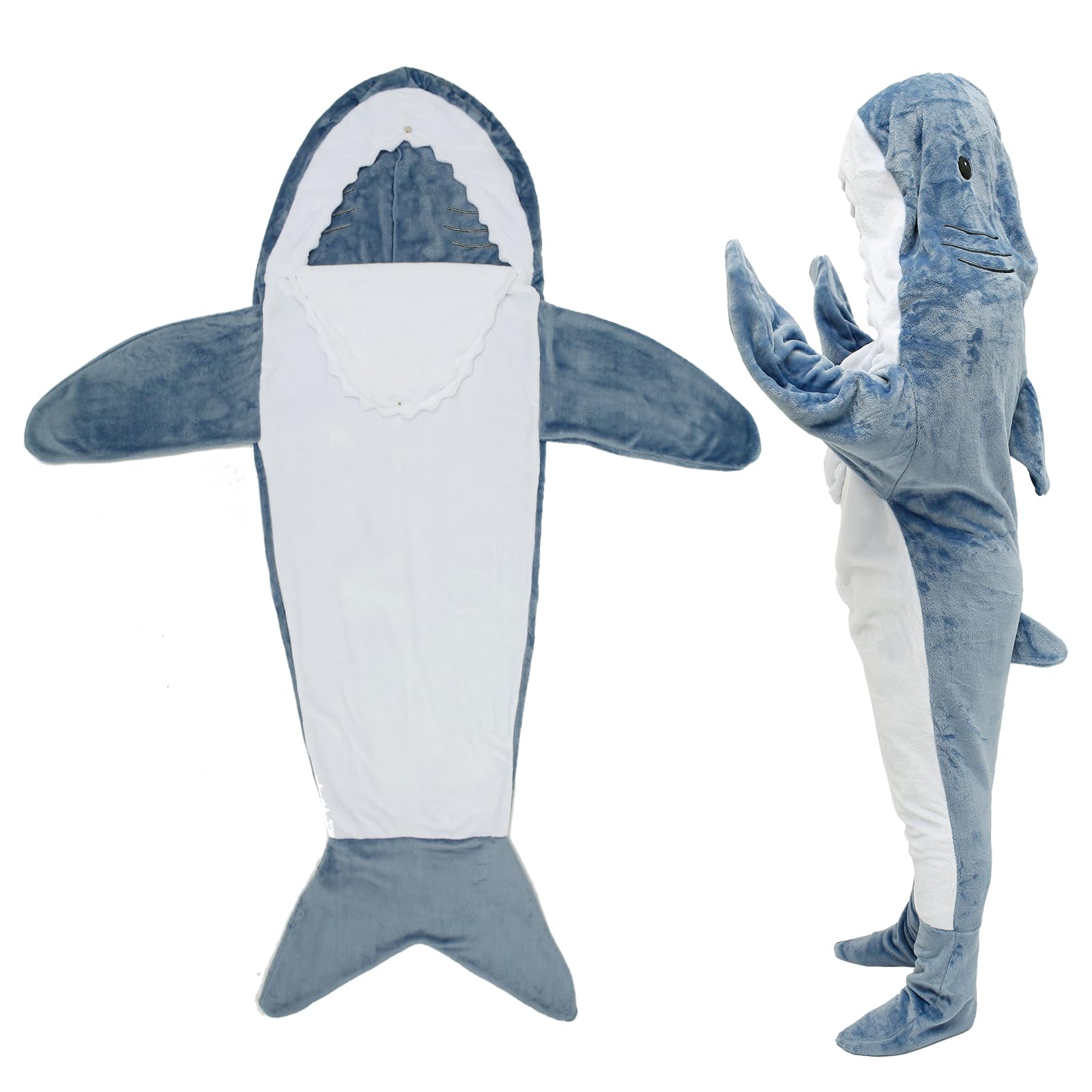 サメ型 着ぐるみ クッション 約100cm x 180cm