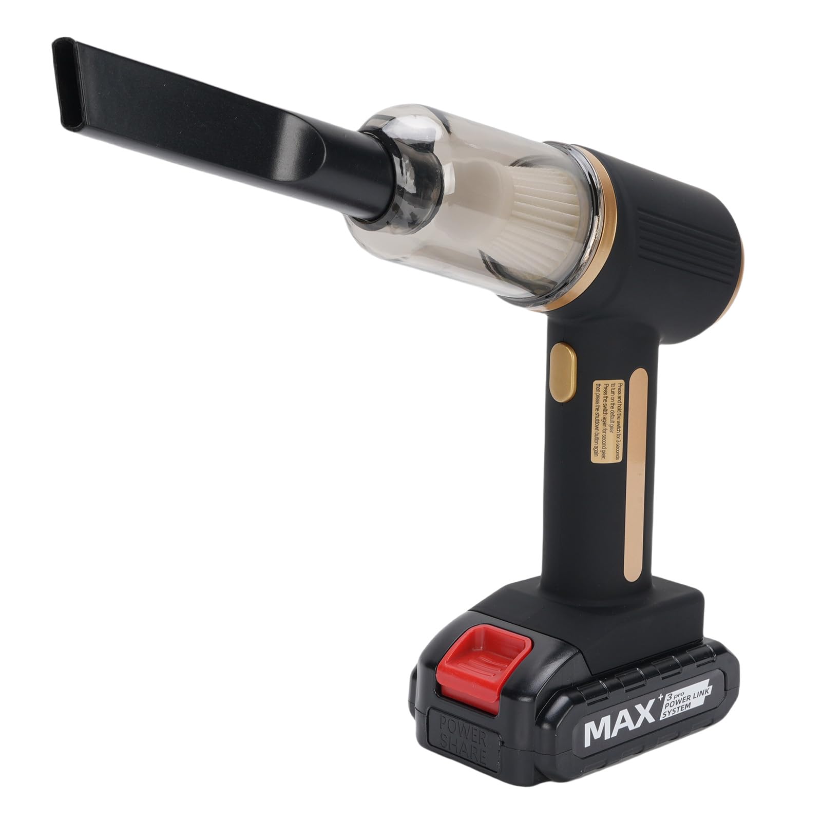 Wakects Aspirador de Mano para Coche, Inalámbrico, con Motor sin Escobillas, 20000 Pa, 6000 MAh, Soplador ABS y Succión para Limpieza de Coche, Hogar y Oficina