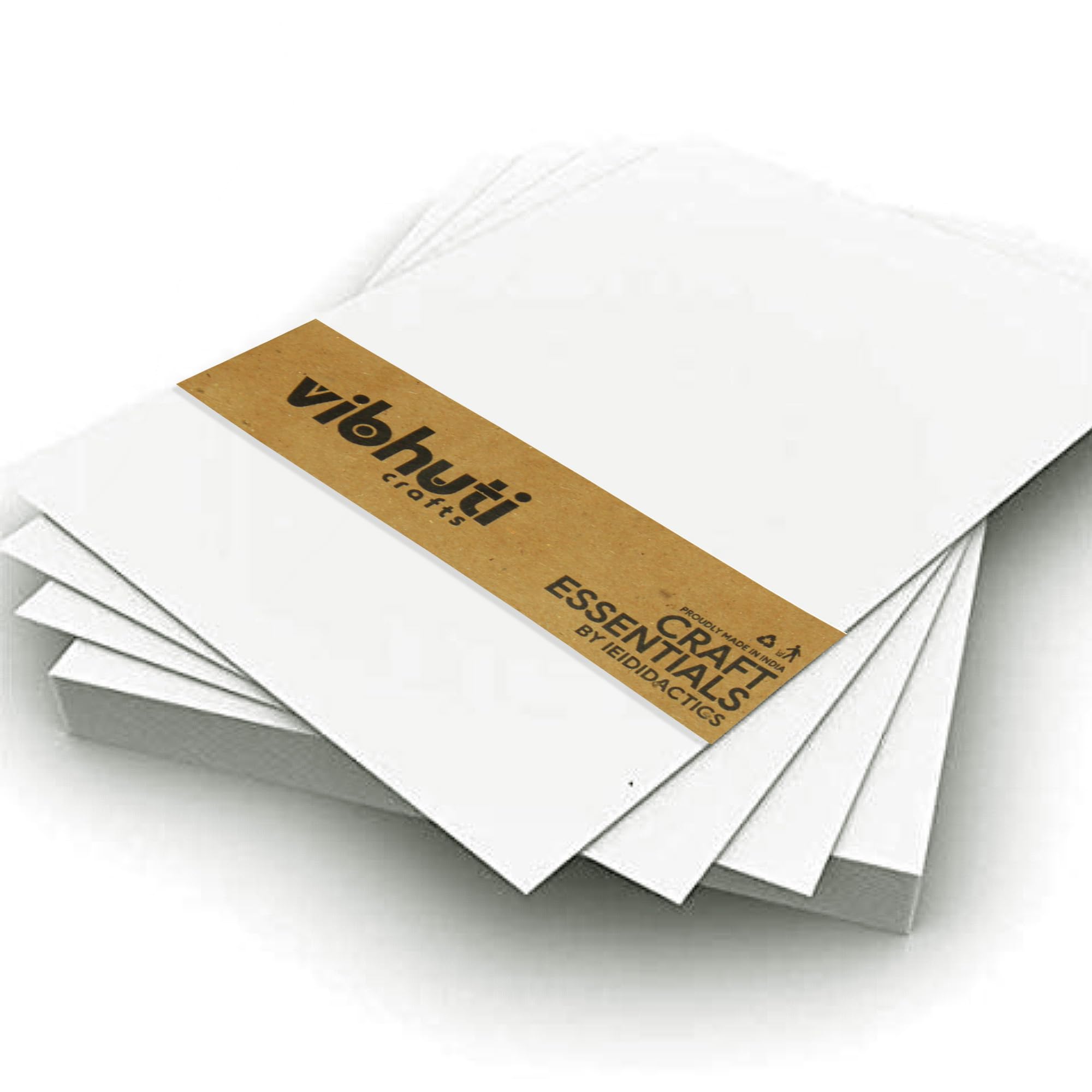 文房具・ステーショナリー Cedit management sheet IEIDidactics VibhutiCrafts White Mount Board Sheets for Craft – A3