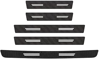 に適合 キャシュガイ J10 J11 J12 カーボン シール フィーバー トランク ドア シル シール プロテクティブ ステッカー(5PC)