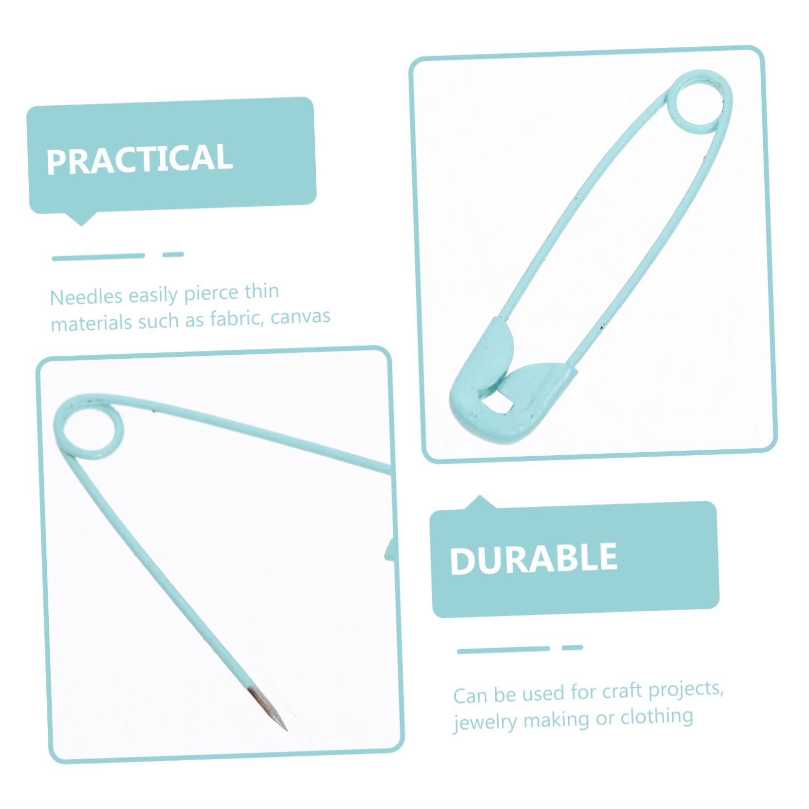 Ciieeo 5 Sets Basteln Sicherheitsnadel-Clips Robustes Kleidungsstück Zum Nähen Quilten Dekorationen 100 Stück * 5