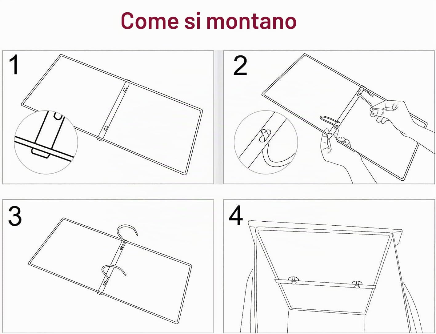 Organizer Porta borse Portaborse da appendere in Armadio 10 Scomparti tasche