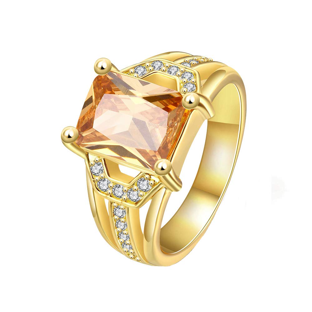 Yellow Chimes Crystal Rings For Women | Yellow Crystal Ring Pack of 1| Gold Plated Finger Ring for Girls | Birthday Gift For Girls & Women Anniversary Gift for Wife (B01FS6ETGG) Amazon Price History, Amazon Price Tracker