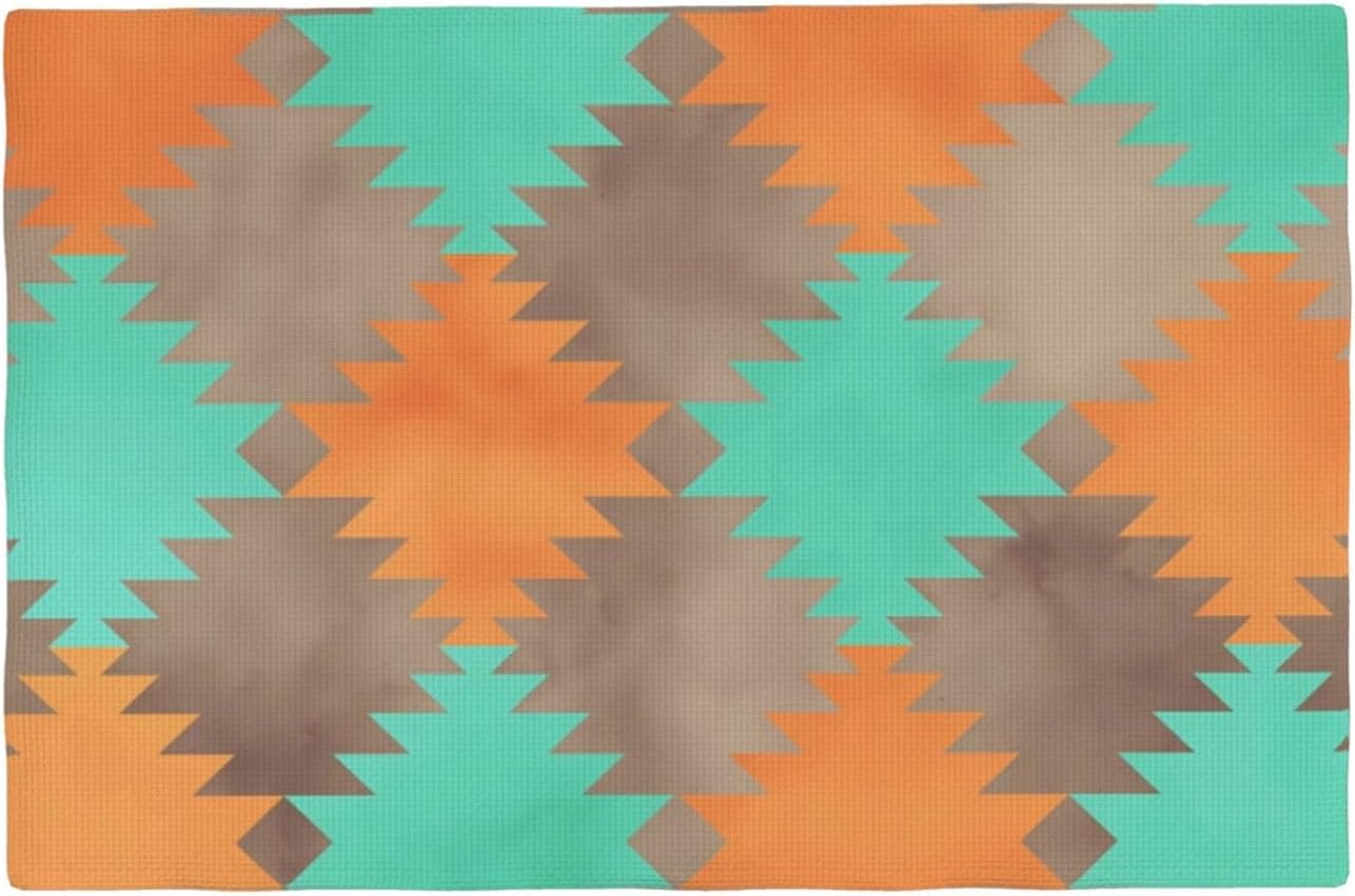 Linen Placemat Set of 4, Quilted Look Heat Resistant Dining Table Placemats Farmhouse Dining Table Mats for Kitchen Table 12 x 18 Inches