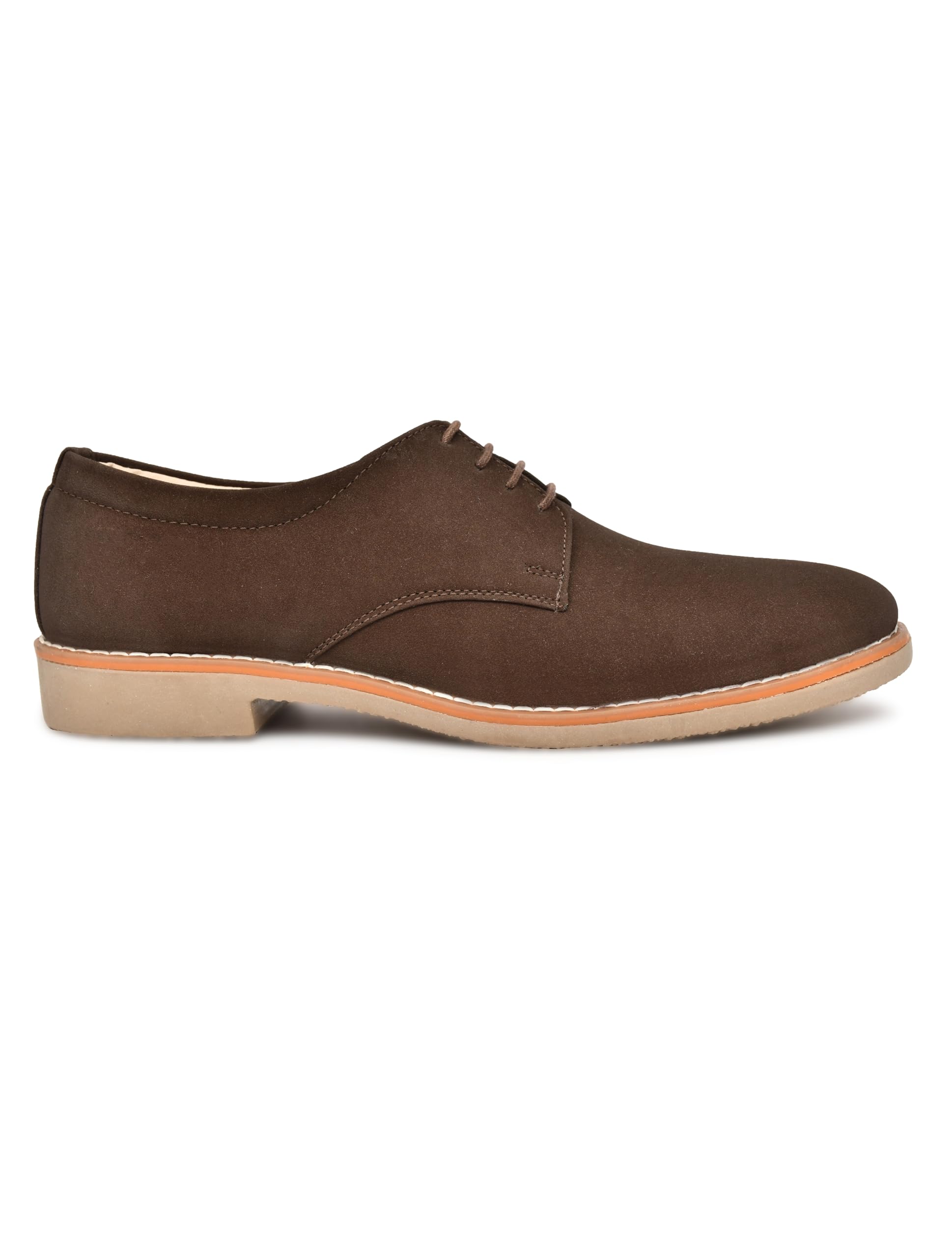 Men's Derby Shoes, Suede, Round Toe, Flat Heel, Contemporary Casual Style, Adult-image-38