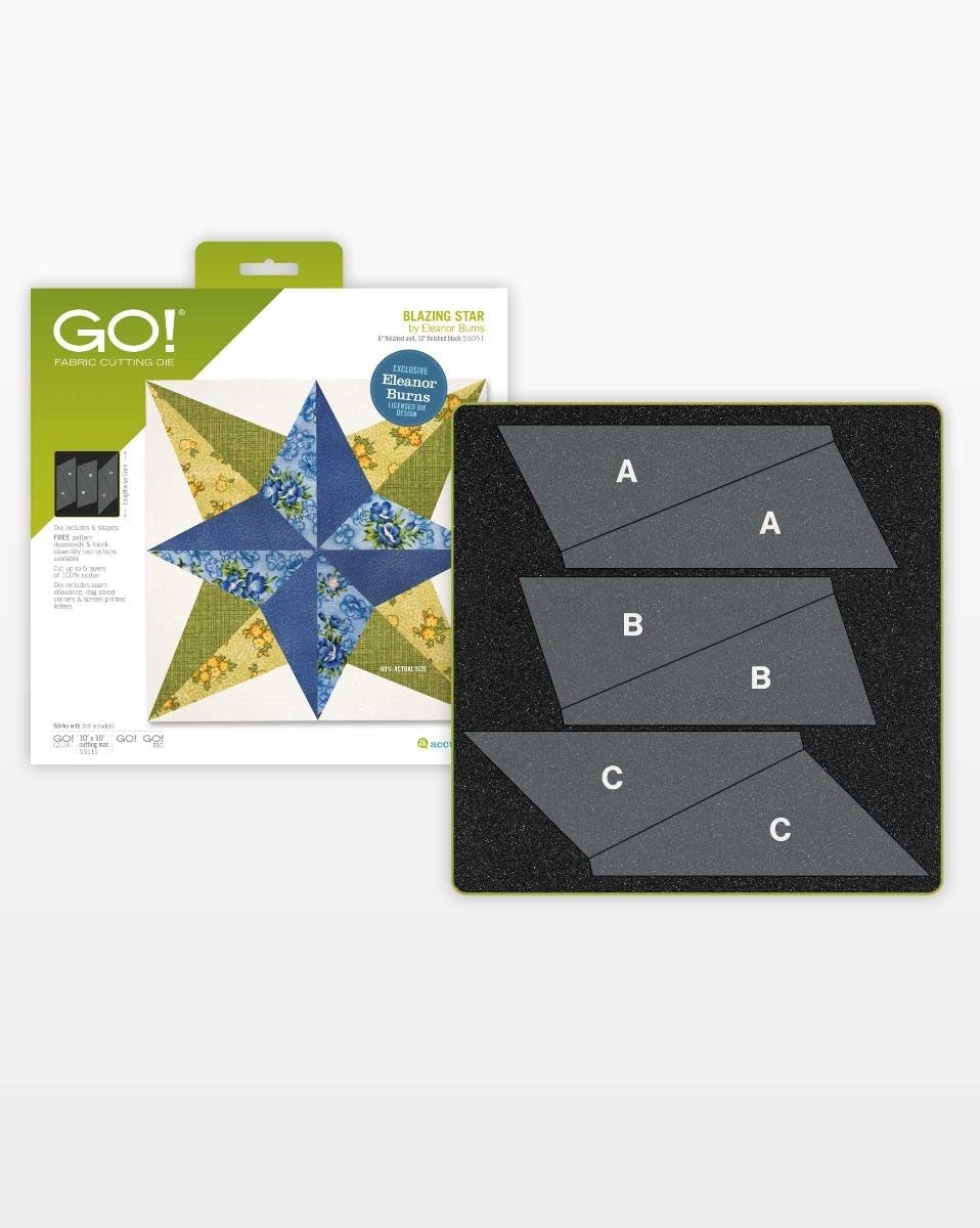 AccuQuilt GO! Fabric Cutting Dies; Blazing Star