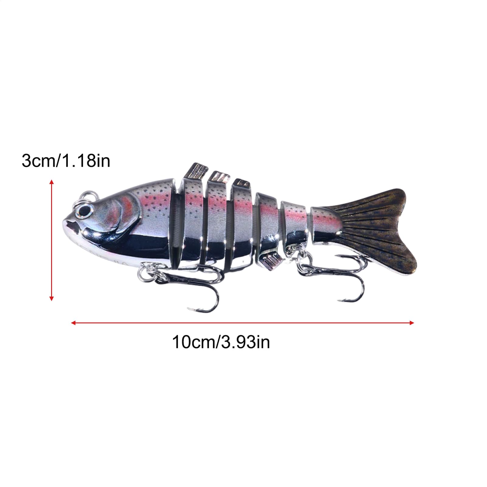 Leurre Multi-articulations Pour Sandre Et Poisson-chat – ABS 9,3 G, Crochets Aiguisés, Eau Douce Et Mer