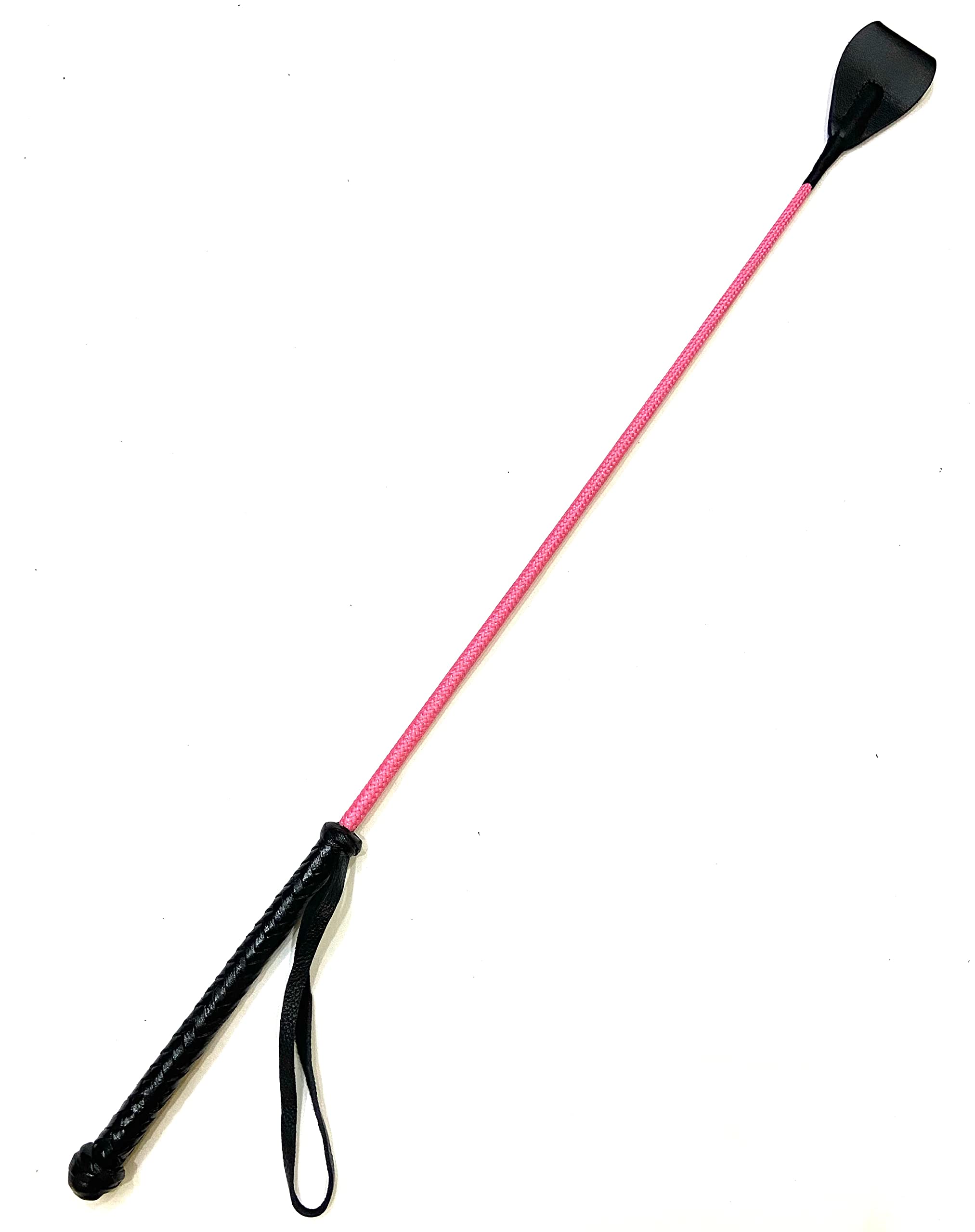 Pets Triangle 28 Inches Genuine Leather Braided Stick Ideal Dog Walking and Dog Training. Braided Handle is Comfortable, Yet Extremely Durable and Will Not Become Slippery.(Pink) (B0BKLLL2YM) Amazon Price History, Amazon Price Tracker
