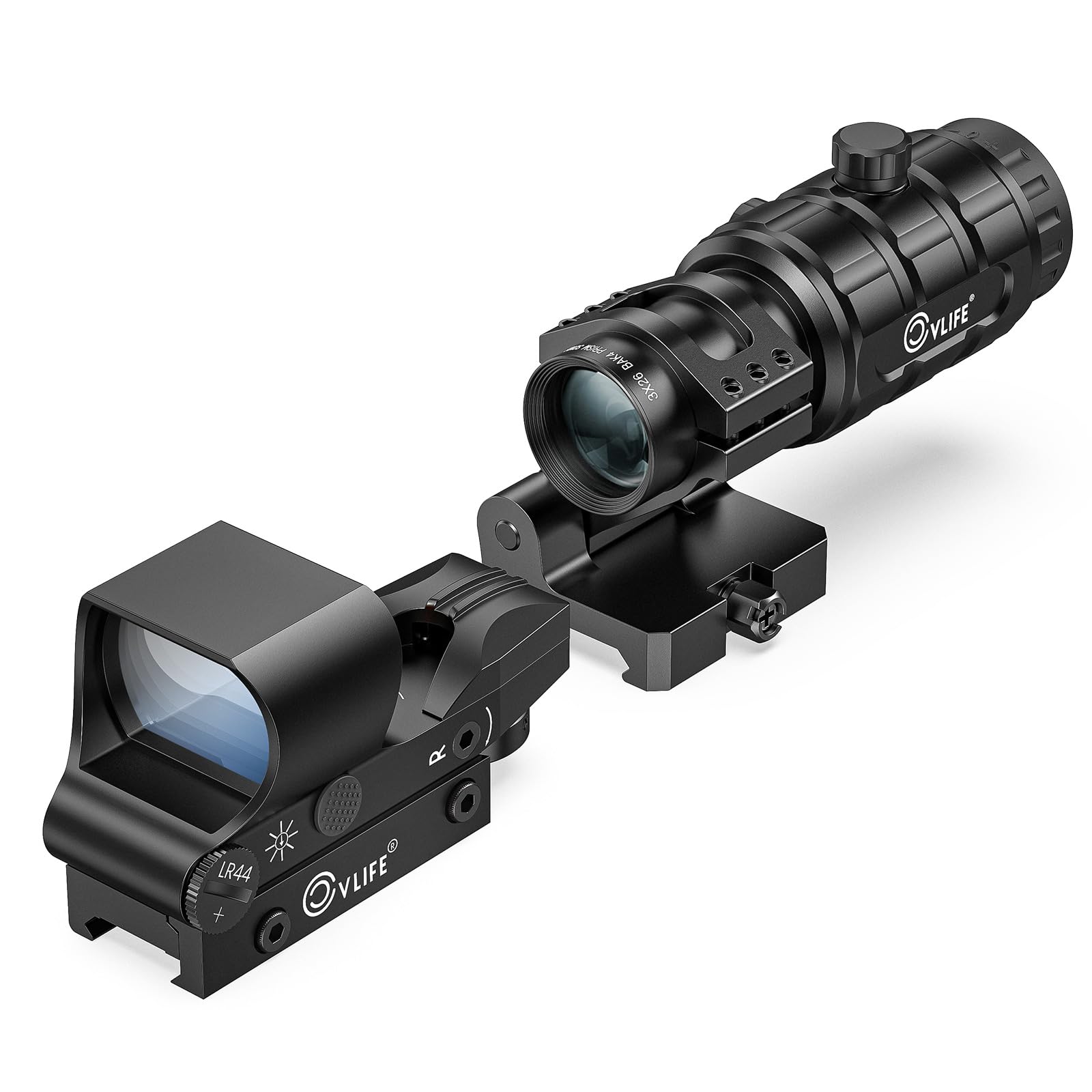 CVLIFE EagleFeather 40mm Multi-Reticle Red/Green Dot & Magnifier Combo.