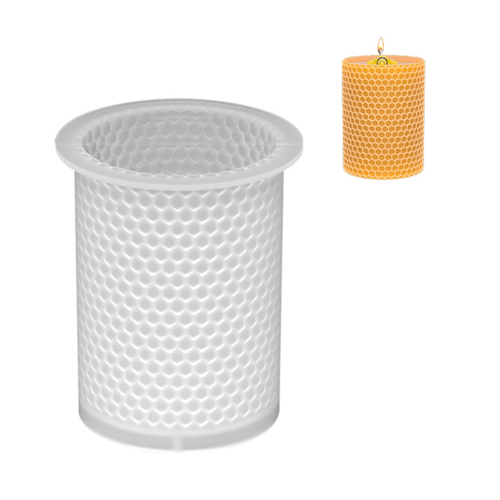 Bflky Multi-Color 3D Bees Candle Silicone Molds Cake Fondant Mold Hexagon Beehives Resin Plaster Molds Handmade Soap Mould Decor