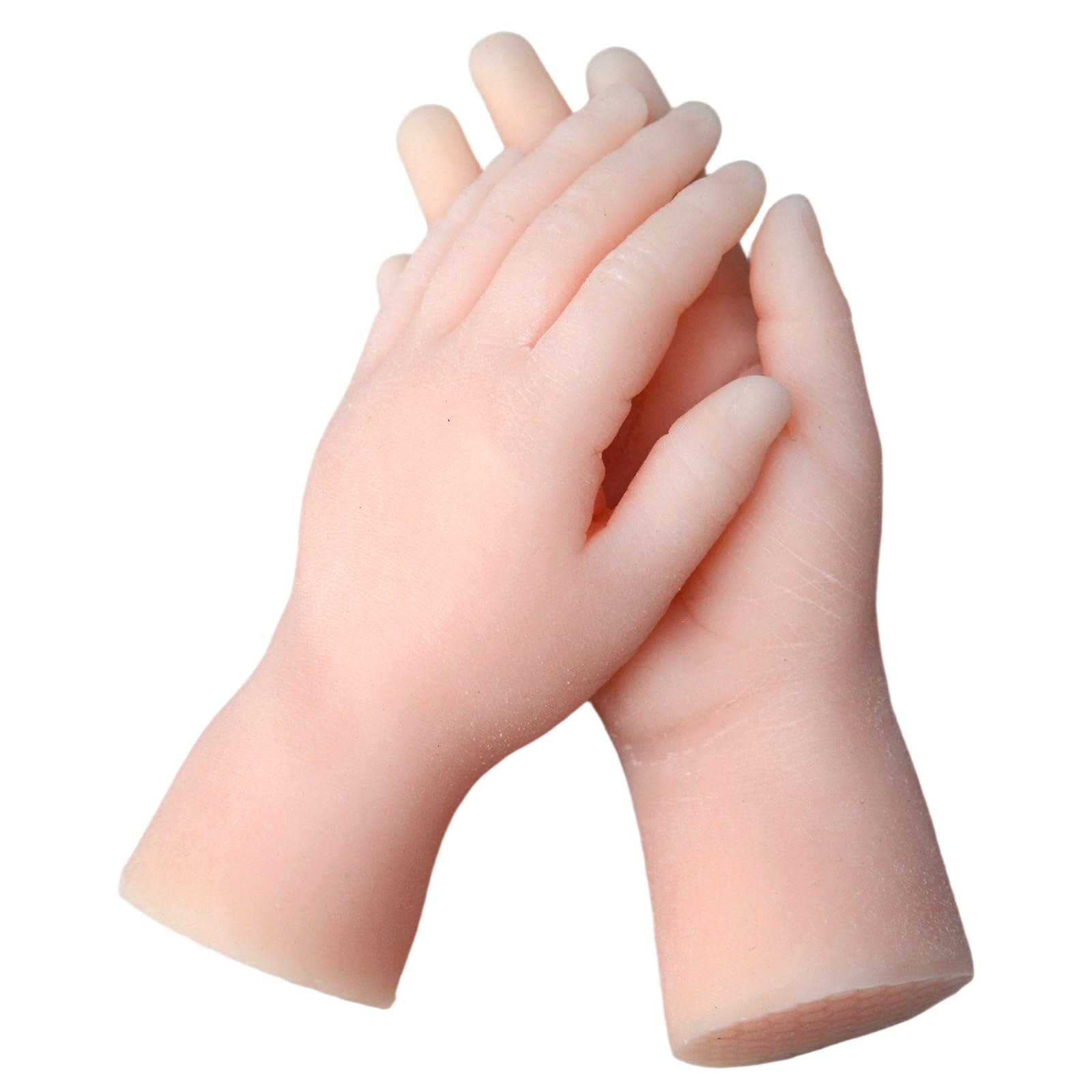Photo 1 of 1 Pair Realistic Silicone Child Hand Fake Hand Model Mannequin, Display Jewerly Painting Teaching Art Sketch Halloween Costume Prosthetics