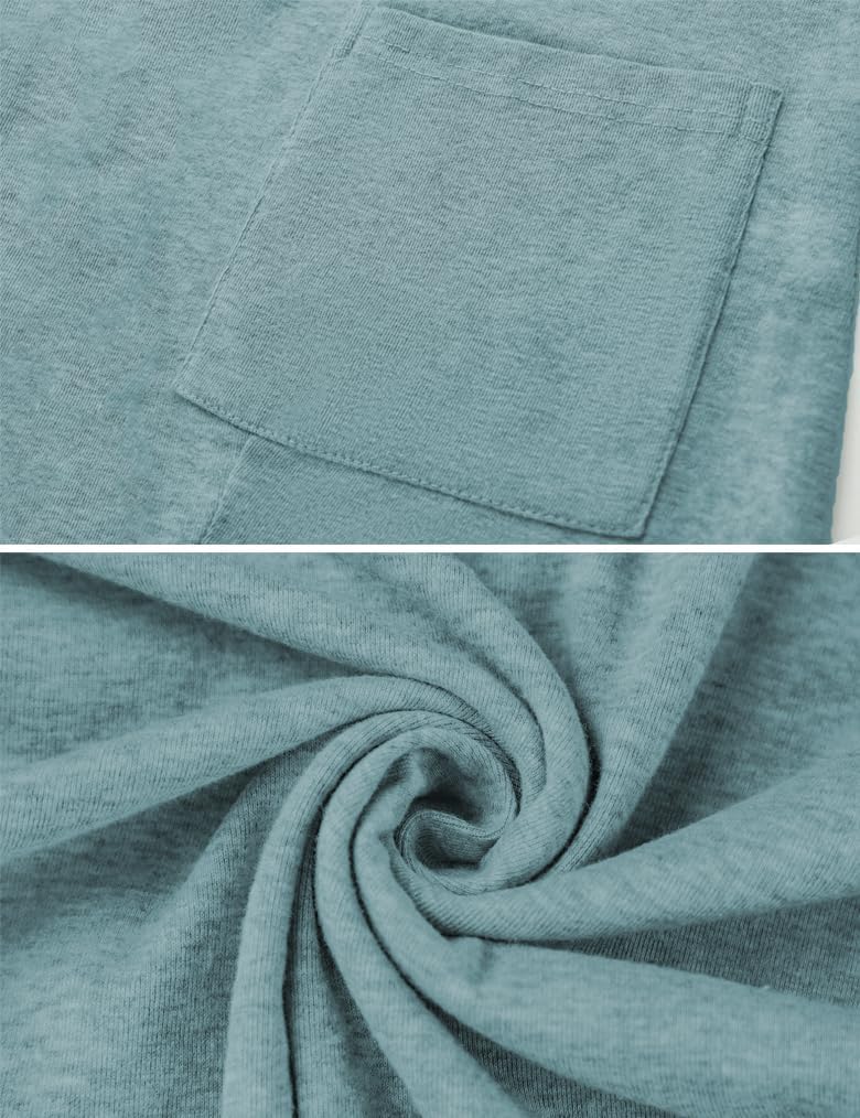 Poetsky Fall Womens Tunic or Tops to Wear with Leggings Long Sleeve Casual Long Shirts Blouses with Pockets - Image 3