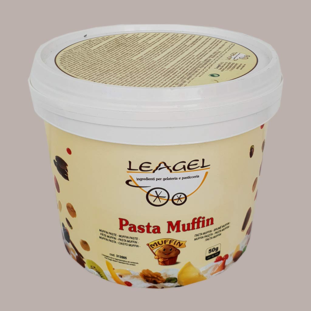 Muffin Pasta Concentrata per Gelato Leagel , 3,5 Kg | Sapore Uovo Burro Farina