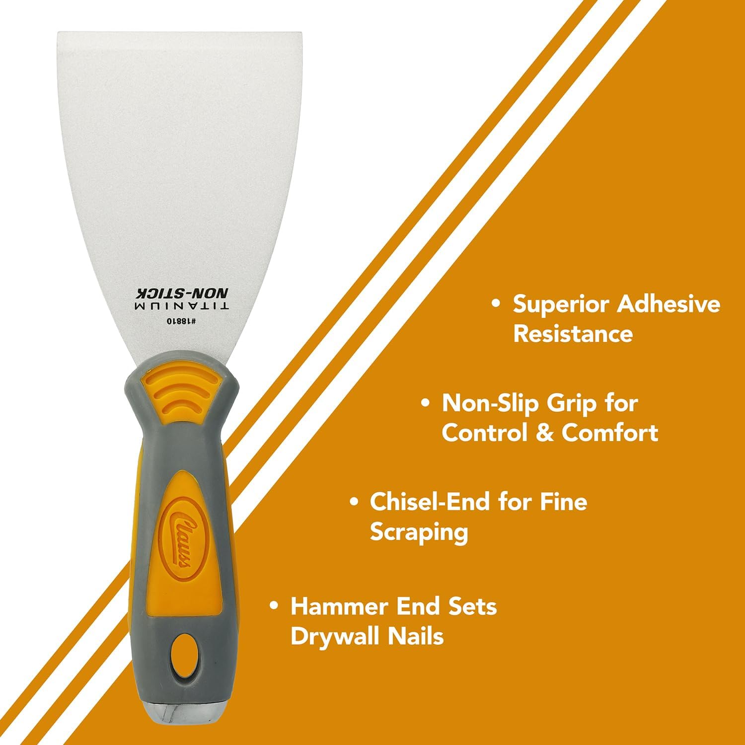 Clauss 18810 Titanium Non-Stick Stiff Joint Knife, 3"