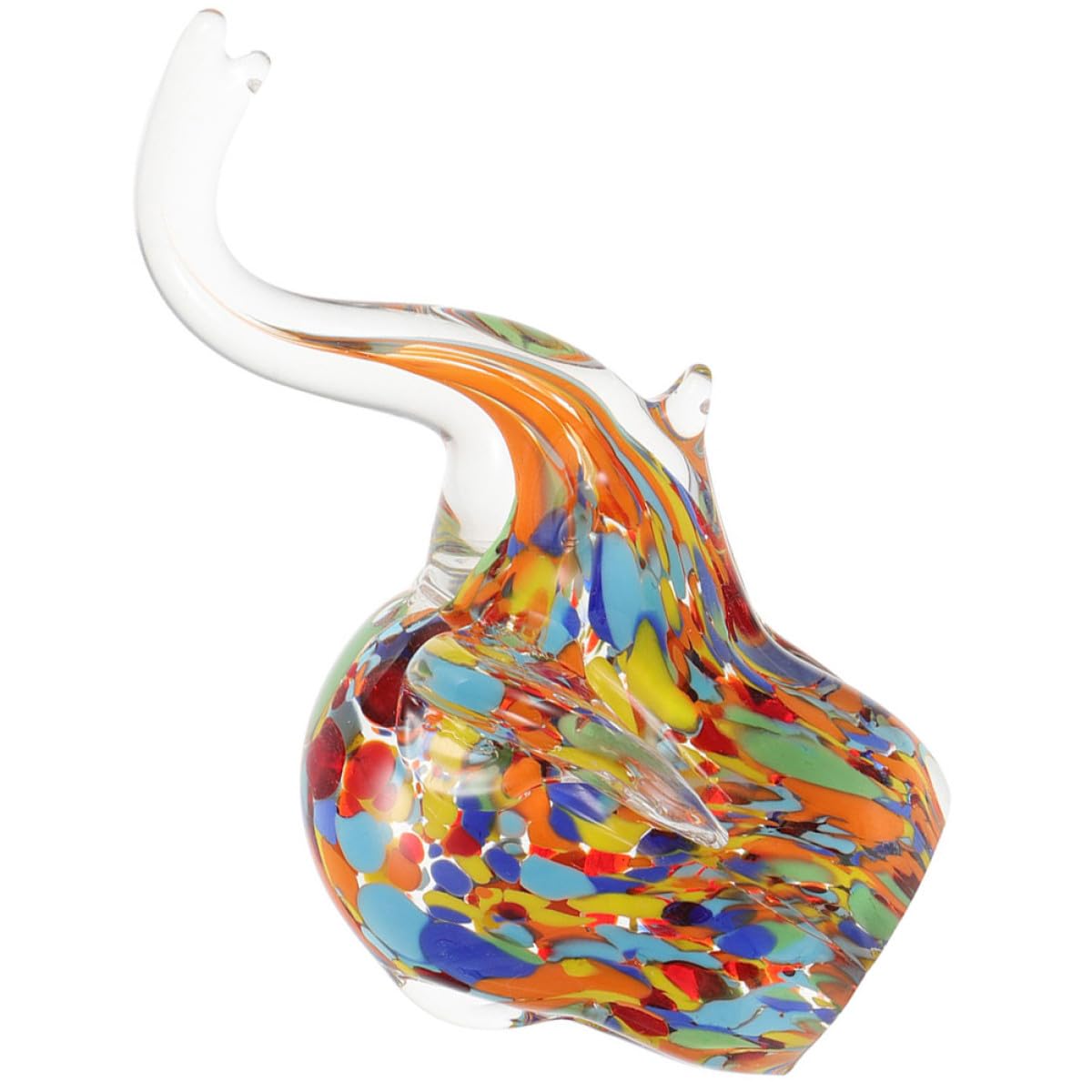 Figurine décorative éléphant de bureau Milisten en verre design
