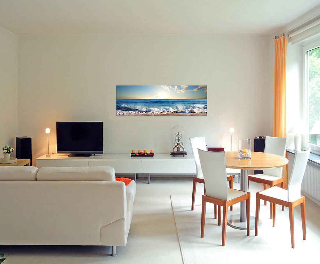 Abstract Schilderij Aruba Blauw - Kopen | Kunst voor in huis