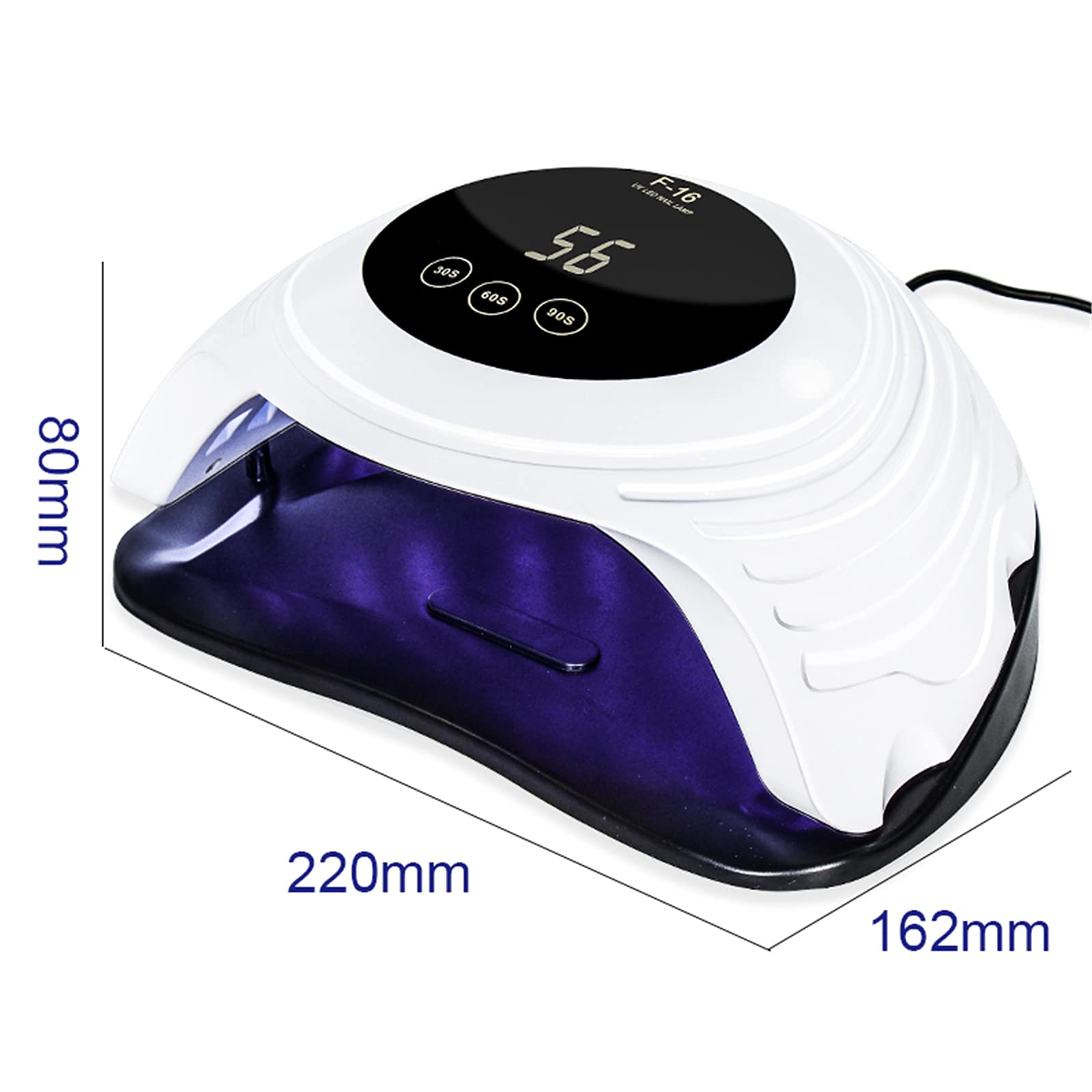 ZYC 108W Lampada per Unghie per Unghie per Unghie Asciugacatura velocità Rapida Gel Light Light LED UV Lampade UV per Tutte Le Gel Polish Polding Lamp