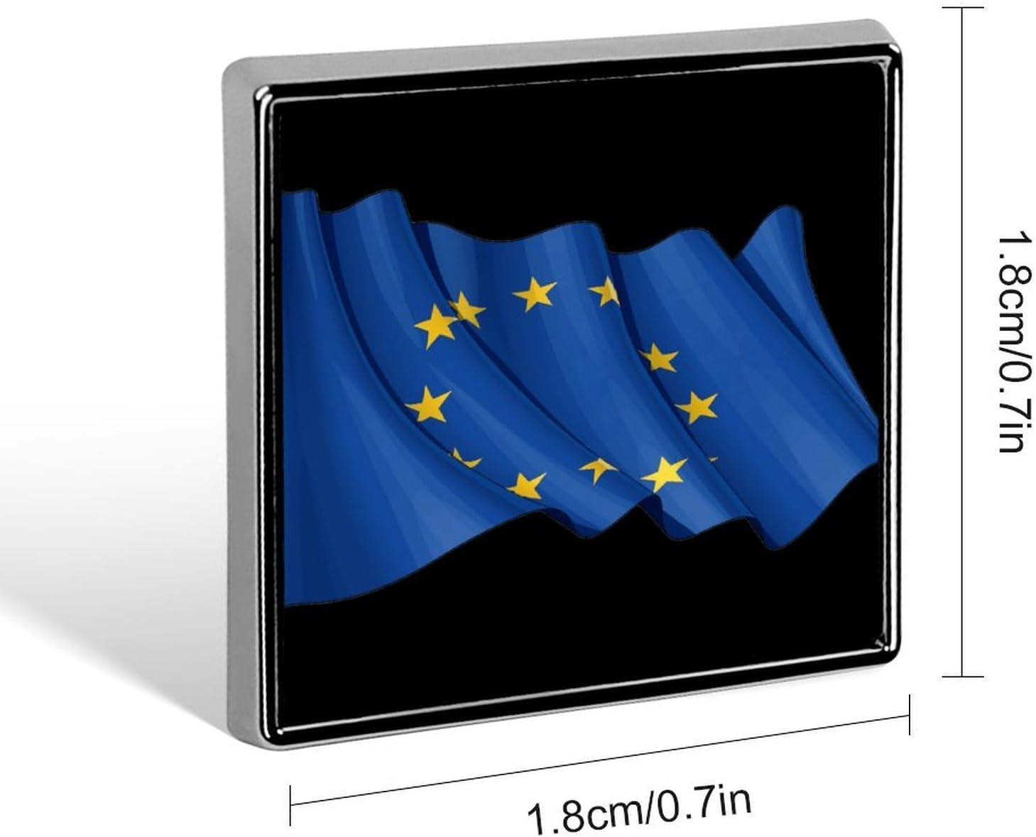 EU Flag Funny Metal Badge 1″ Brooch Pin Clothes Hat Bag Tie Accessories Decor image 2