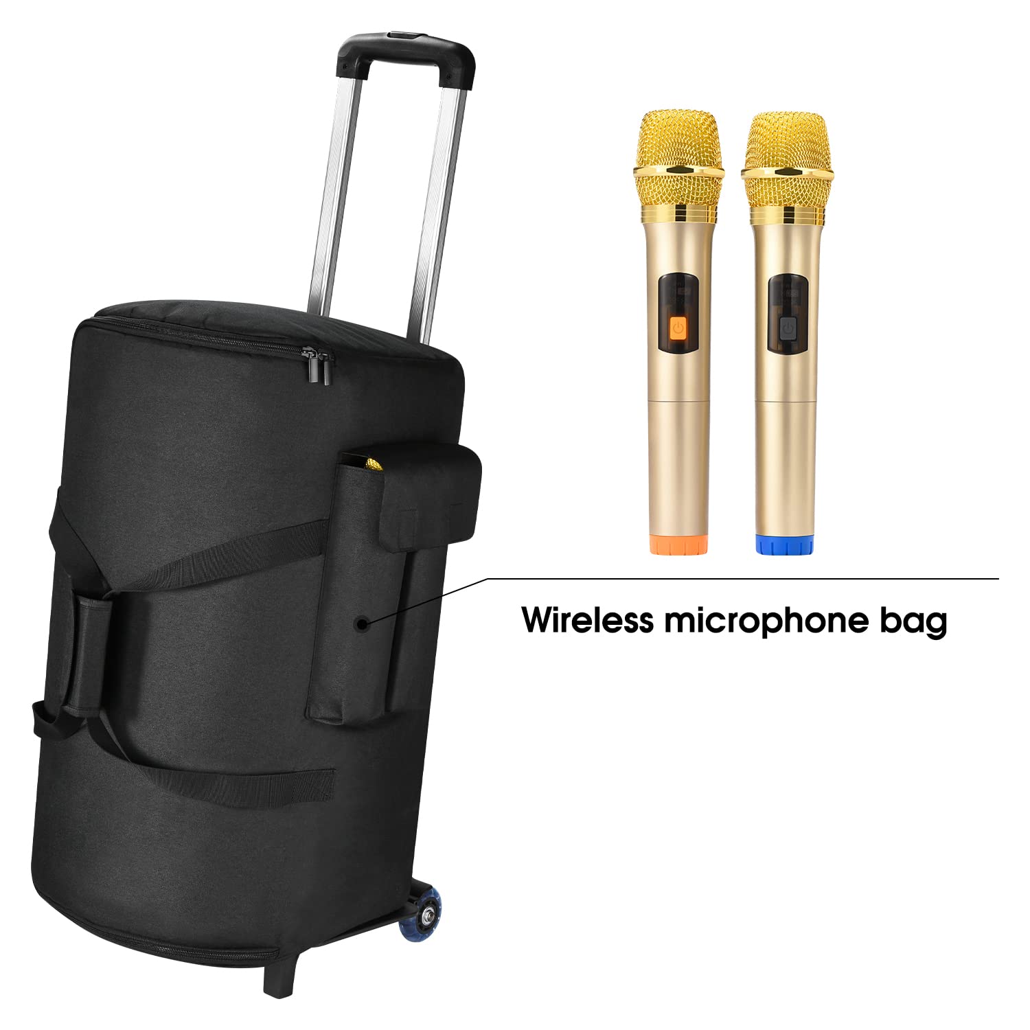 DGSYMLXGS multifunctional pull rod bag case, suitable for Sony SRS-XP500/XV500 X, JBL Partybox 110/Club 120 outdoor karaoke stereo, portable audio outdoor travel pull rod bag