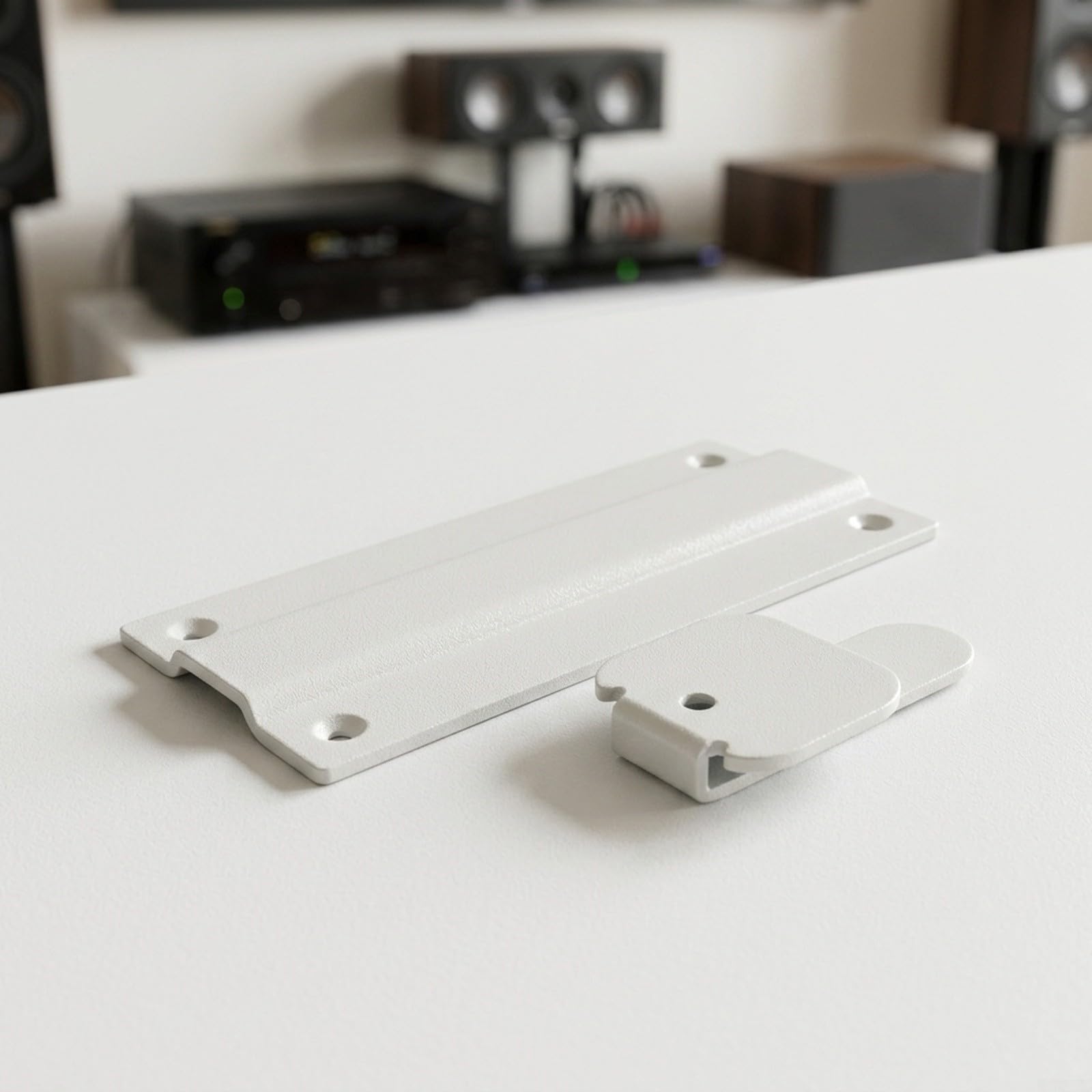 Staffa da parete bianca per Sony SA-RS5, supporto per altoparlanti surround True Wireless, supporto nascosto 150 x 70 mm per installazione home theatre