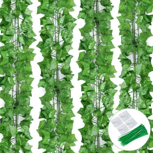 Confezione Da 2 Piante Artificiali Di Violetta, Ghirlanda Di Vite Artificiale, Verde Artificiale Fiori Artificiali Per Decorazioni Nuziali Verde 96303047