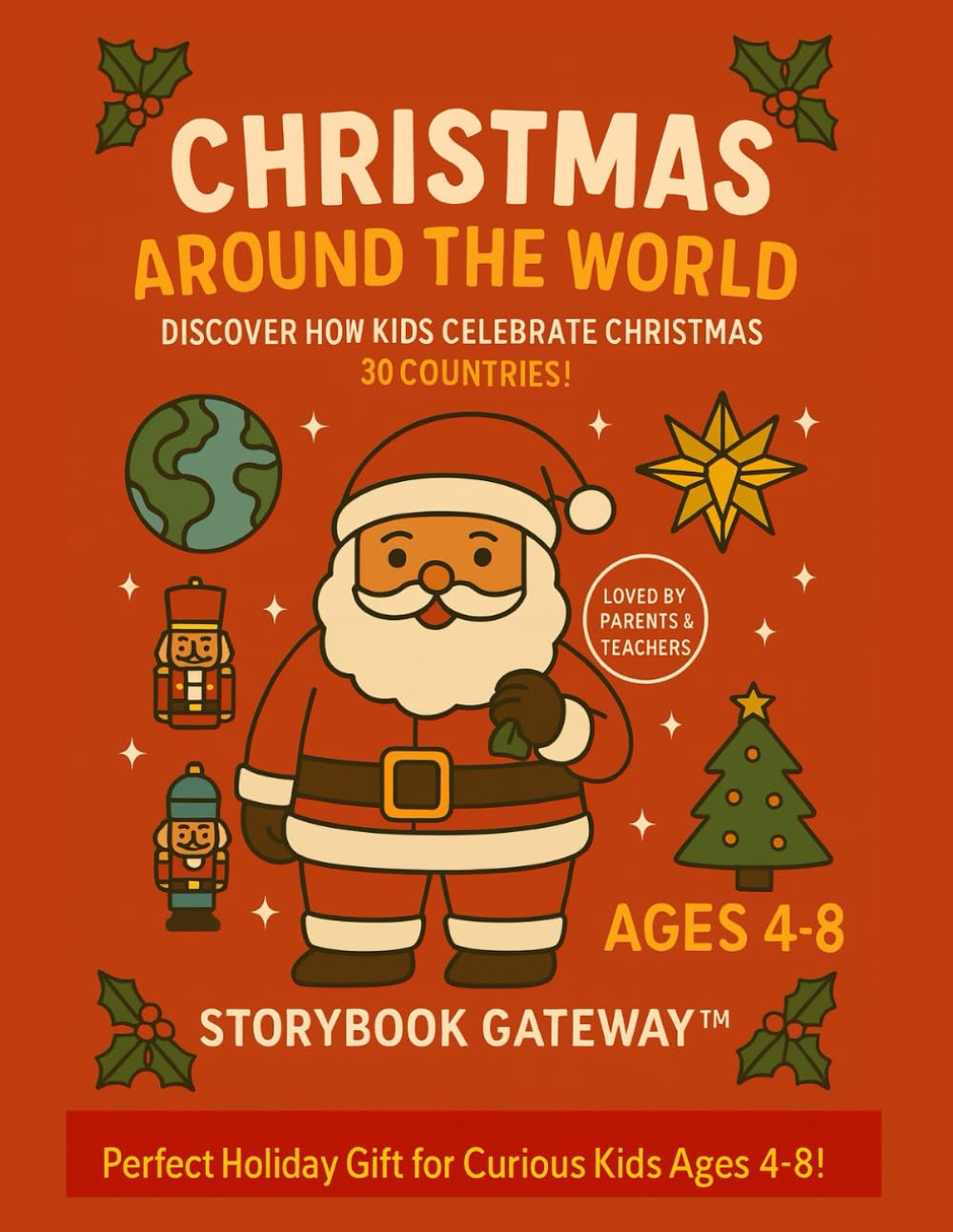 Christmas Around the World: A Holiday Coloring Adventure for Kids Ages 4-8: Discover 30 Global Christmas Traditions Through Fun, Educational, and Easy-to-Color Pages (Christmas Fun for Kids Series)