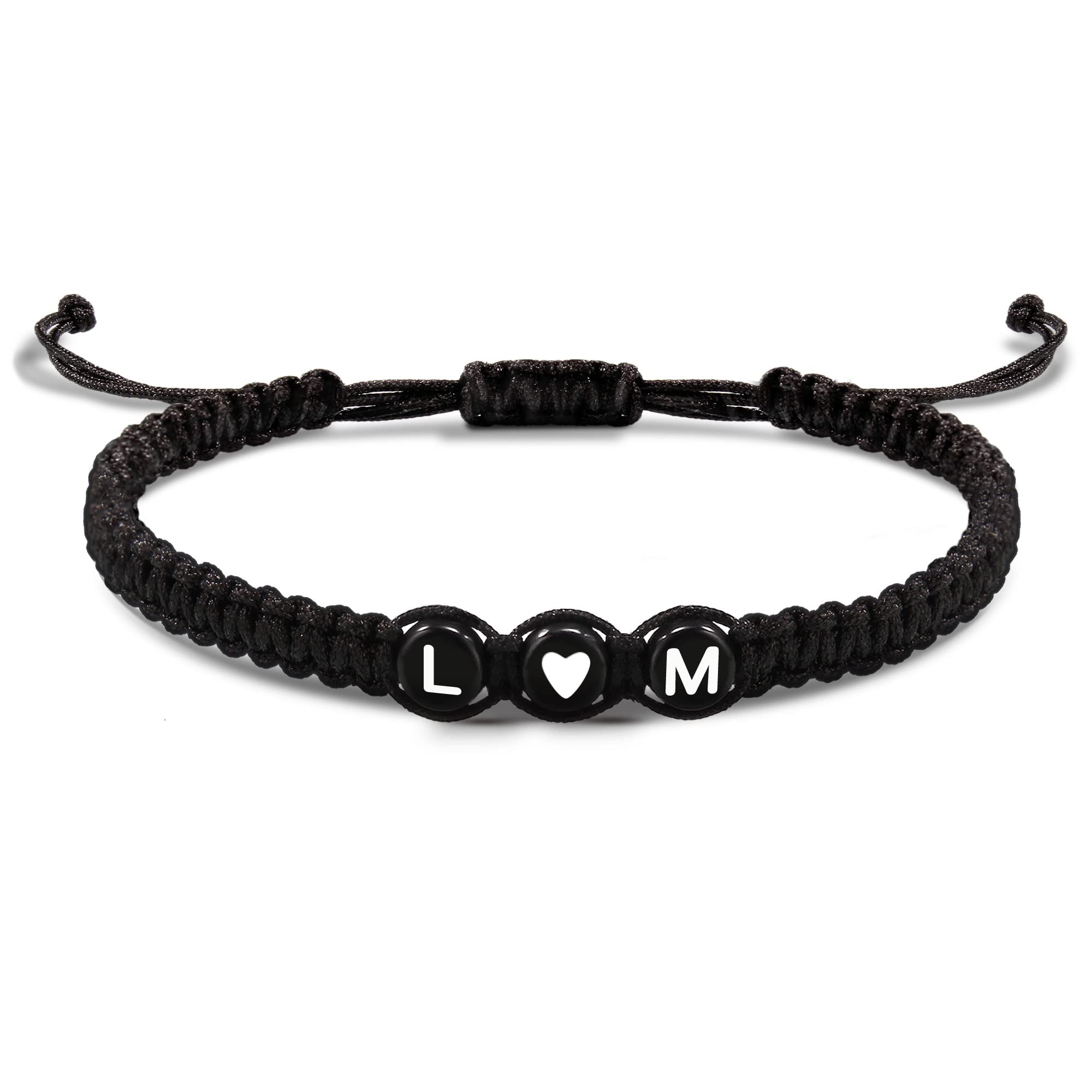 Initial Bracelets for Women Men's Bracelets Gifts for Girlfriend Boyfriend Letter Bracelets I Love You Gifts for Her Him Best Friend Birthday Gift Christmas Jewelry