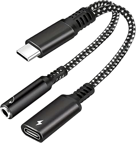 Miniatura 8 de Adaptador USB tipo C a conector de auriculares hembra de 0.138 in, paquete de 2 cables USB C a audio auxiliar compatible con iPhone 15 Pro Max15