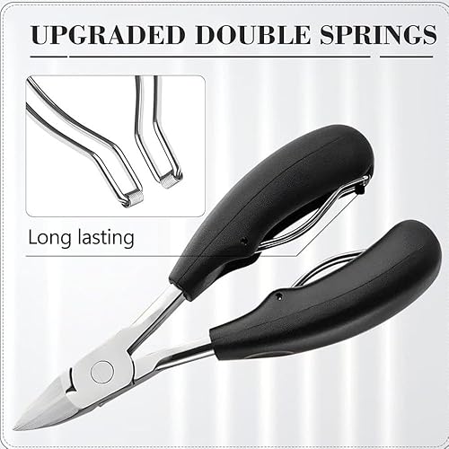 Miniatura 5 de Cortaúñas, cortaúñas de los pies, cortaúñas profesional, juego de cortaúñas profesional, 5 piezas de herramientas de cuidado de uñas resistentes con