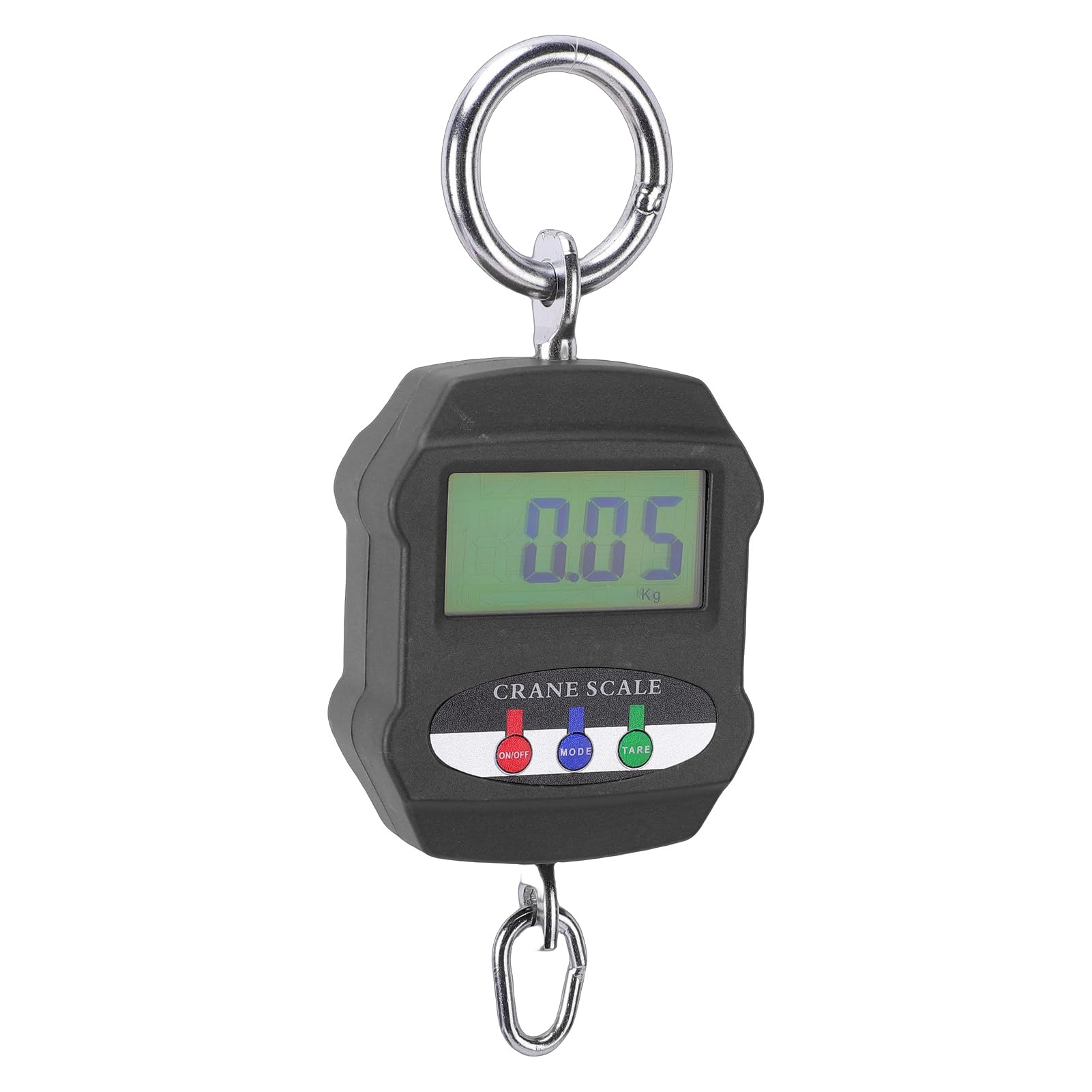 Waga dźwigowa Mavaol 300 kg Przenośna elektroniczna waga wisząca z wyświetlaczem LCD Funkcja pamięci Hak ze stali nierdzewnej Trwała konstrukcja do użytku domowego w przemyśle (Czarny)