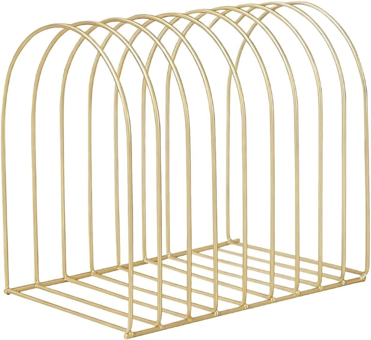 Half Round Multipurpose Magazine Rack Desktop Iron magazine holder image 3