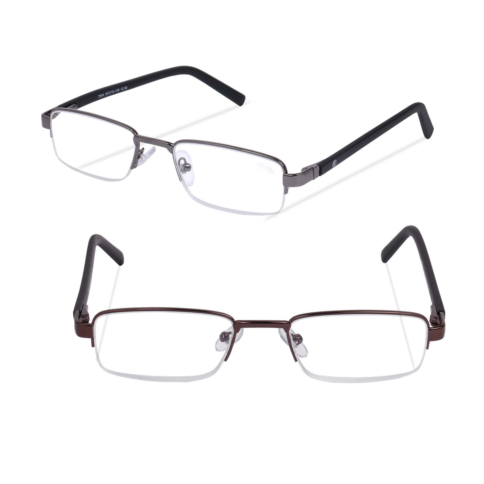 Freddy Half Rim Metal reading glasses combo for Men and women-image-27