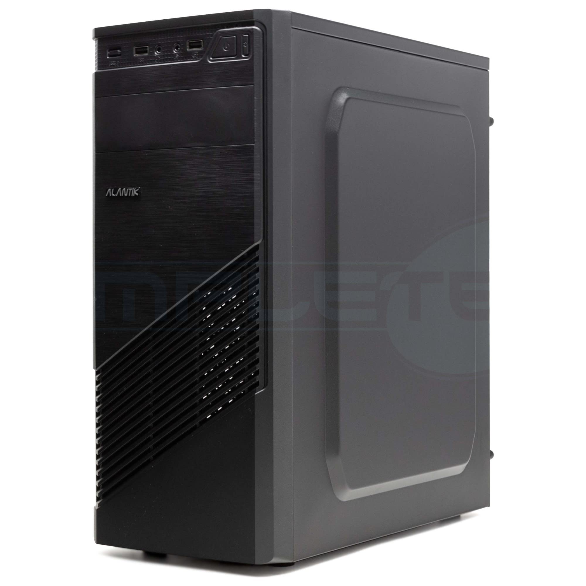 Simpletek Case Gaming Nero Con Alimentatore 500W | ATX MICRO-ATX MINI-ITX mATX TOWER Ventola 120mm