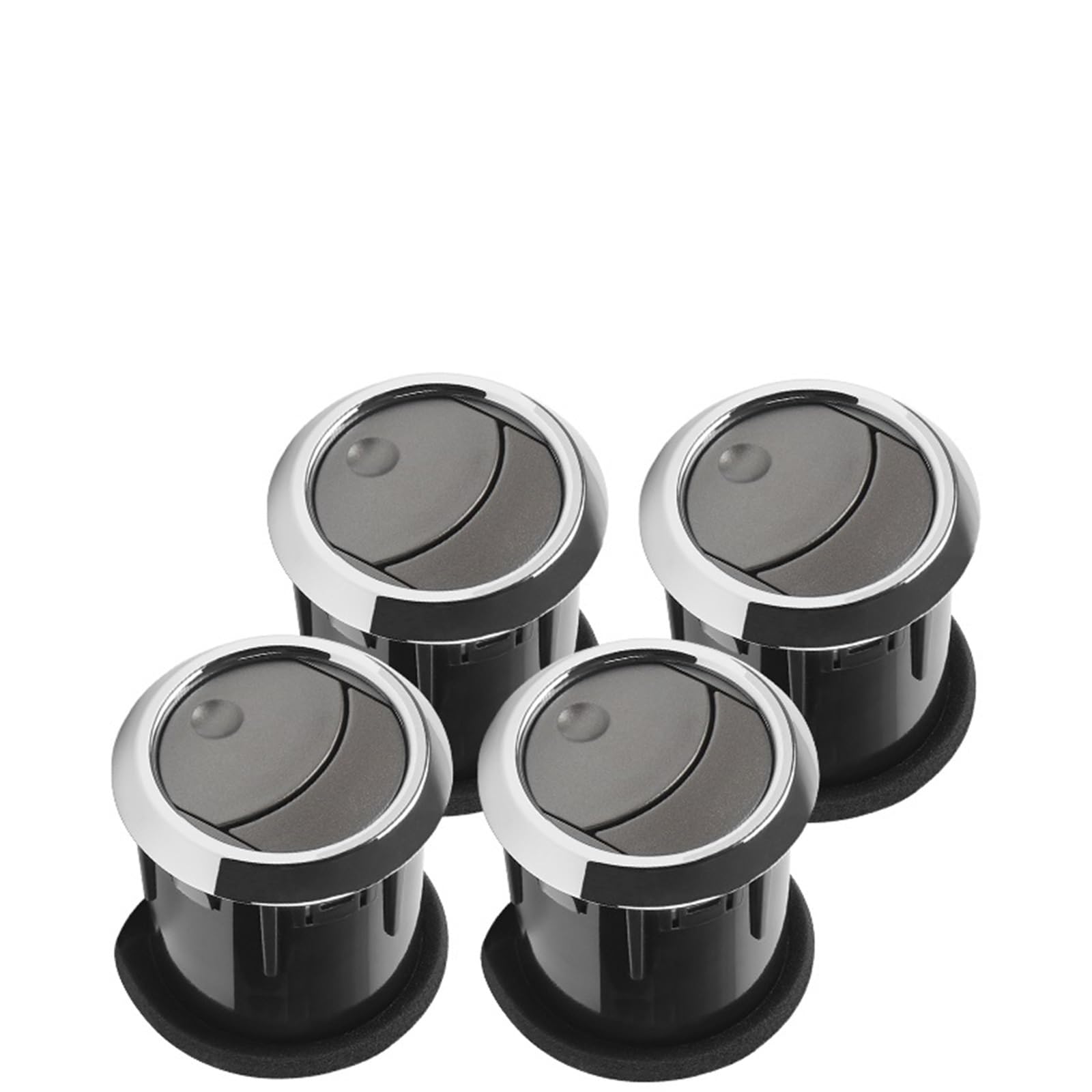 Haggydc 4Pcs Dash Board A/C Air Vent Louvre Outlet Duct Fit For Lincoln Mkz Zephyr Fit For Ford Fusion Mercury 2006-2009 8H6z-19893-Aa(4Pcs)
