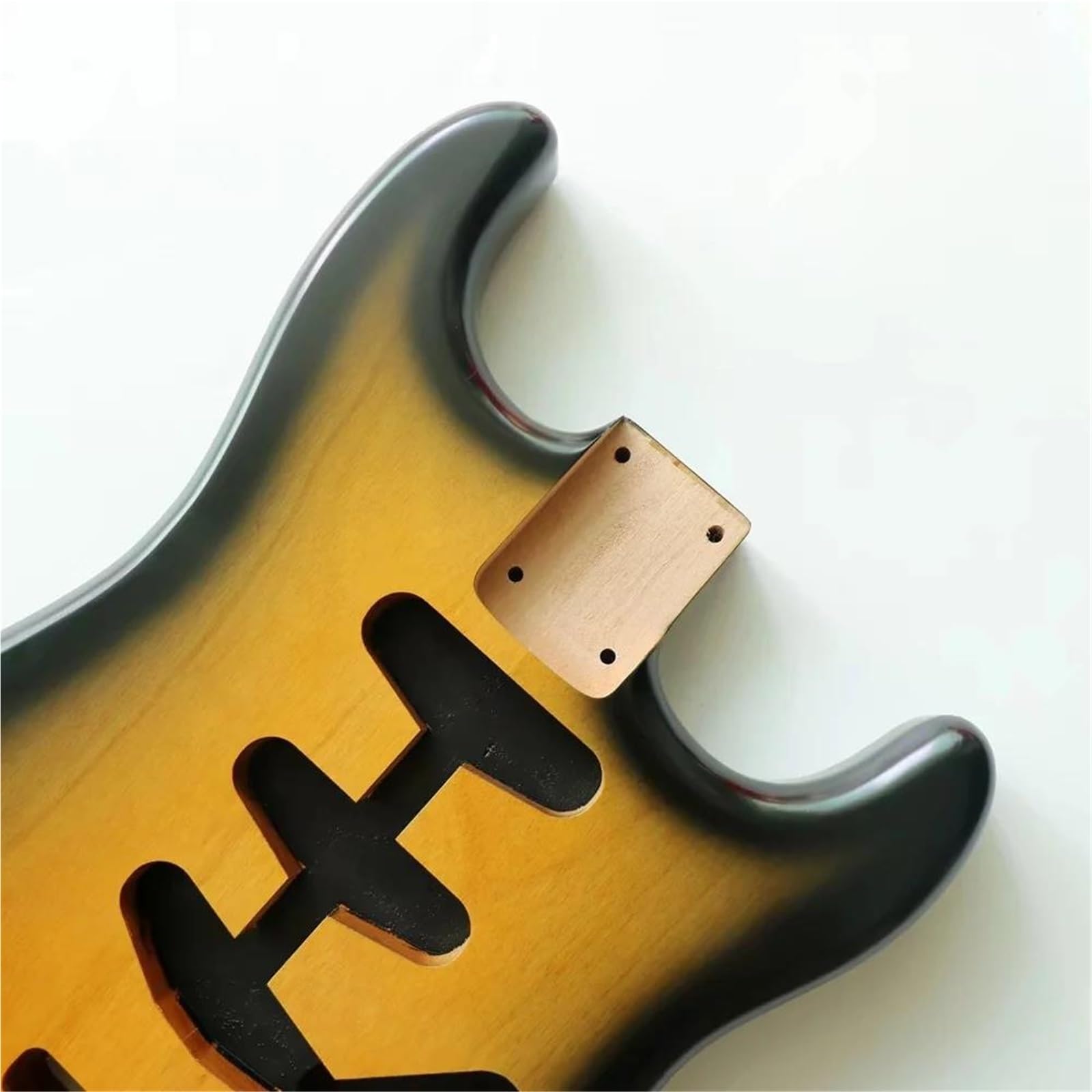 Unfinished Guitar Body Alder Wood DIY Guitar Body SSS Pickup Hole Tobacco Sunburst Matte Finish