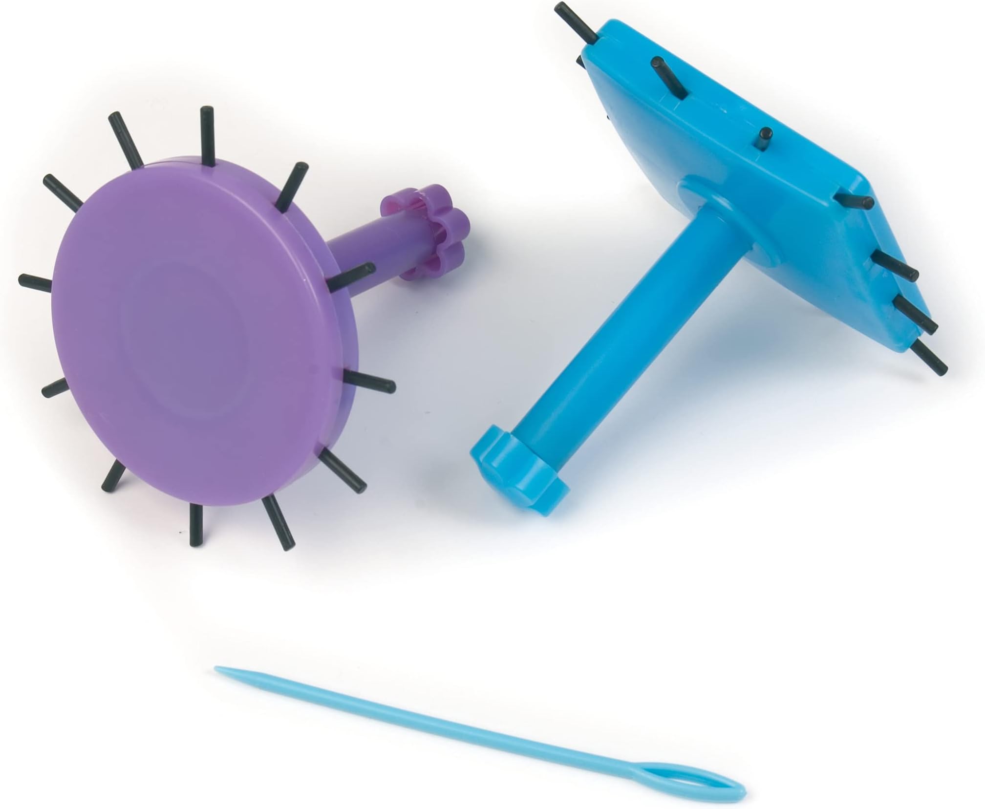 Classic Knit Flower Looms, set of 2, 6.2cm, with 2 Yarn needles