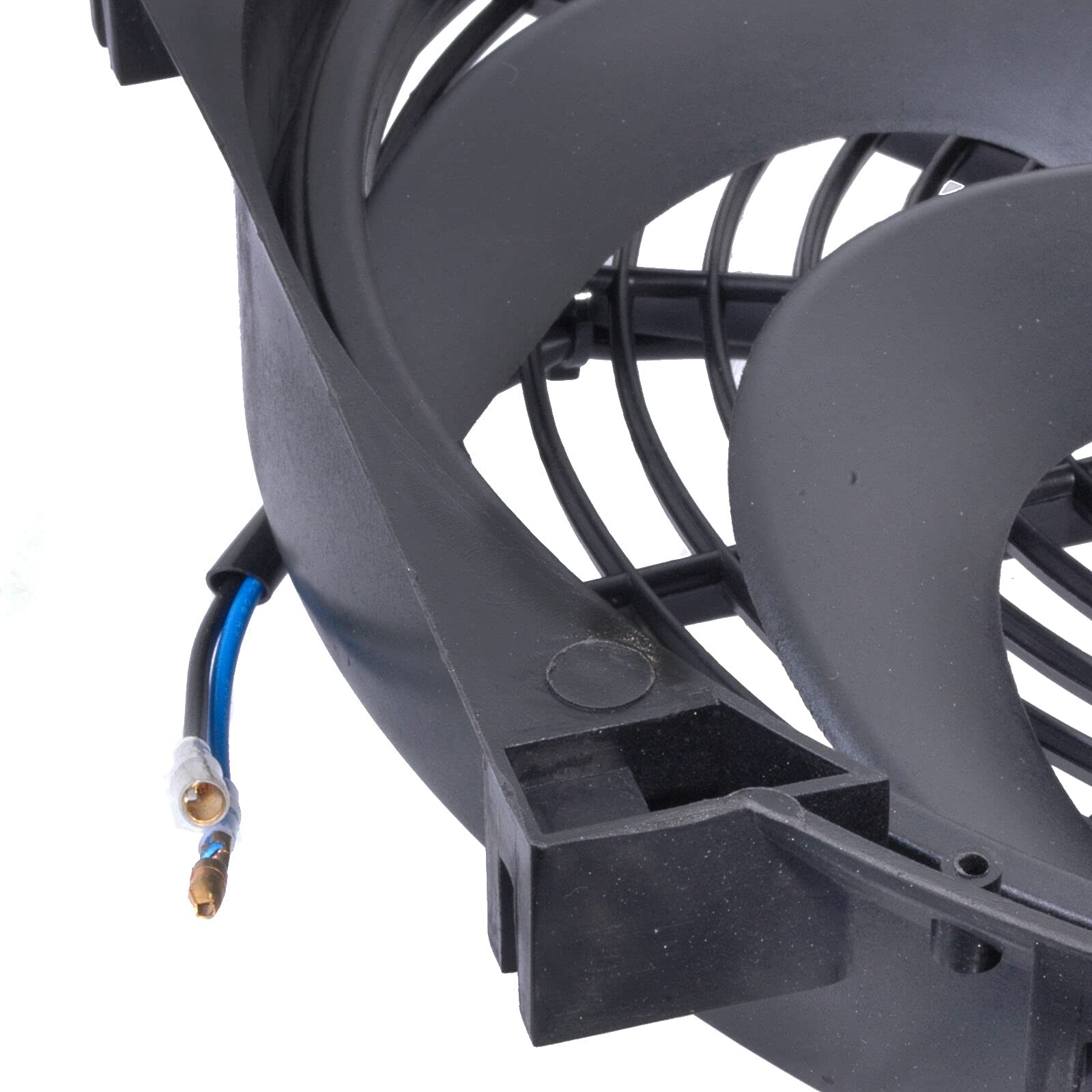 Riloer uniwersalny wentylator chłodzący, elektryczny wentylator chłodzący, 12 V, 80 W, zestaw montażowy (czarny)