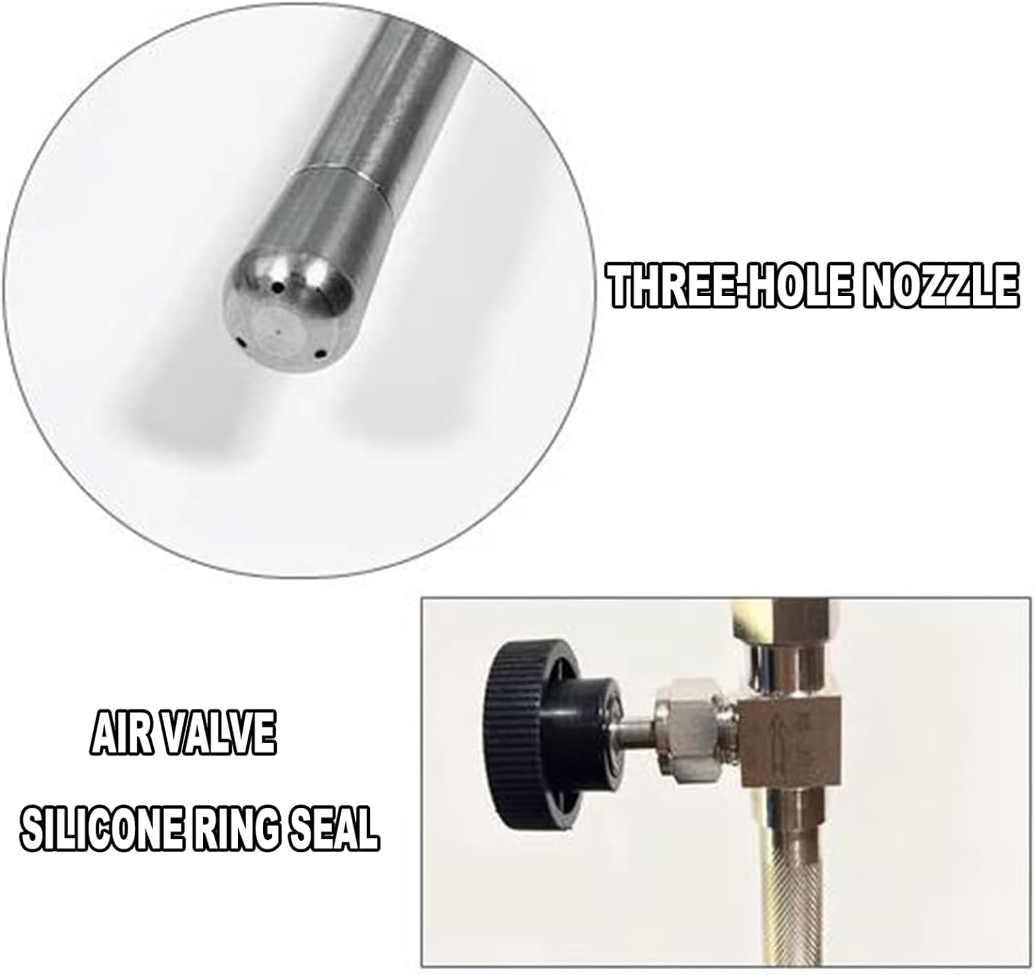 Outdoor Milk Frother,Outdoor Steam Boiling Water Frothing Machine,with Air Pressure Gauge, 3-Hole Steam Nozzle, 4 Bar Pressure Relief Valve, Adjustable Angle